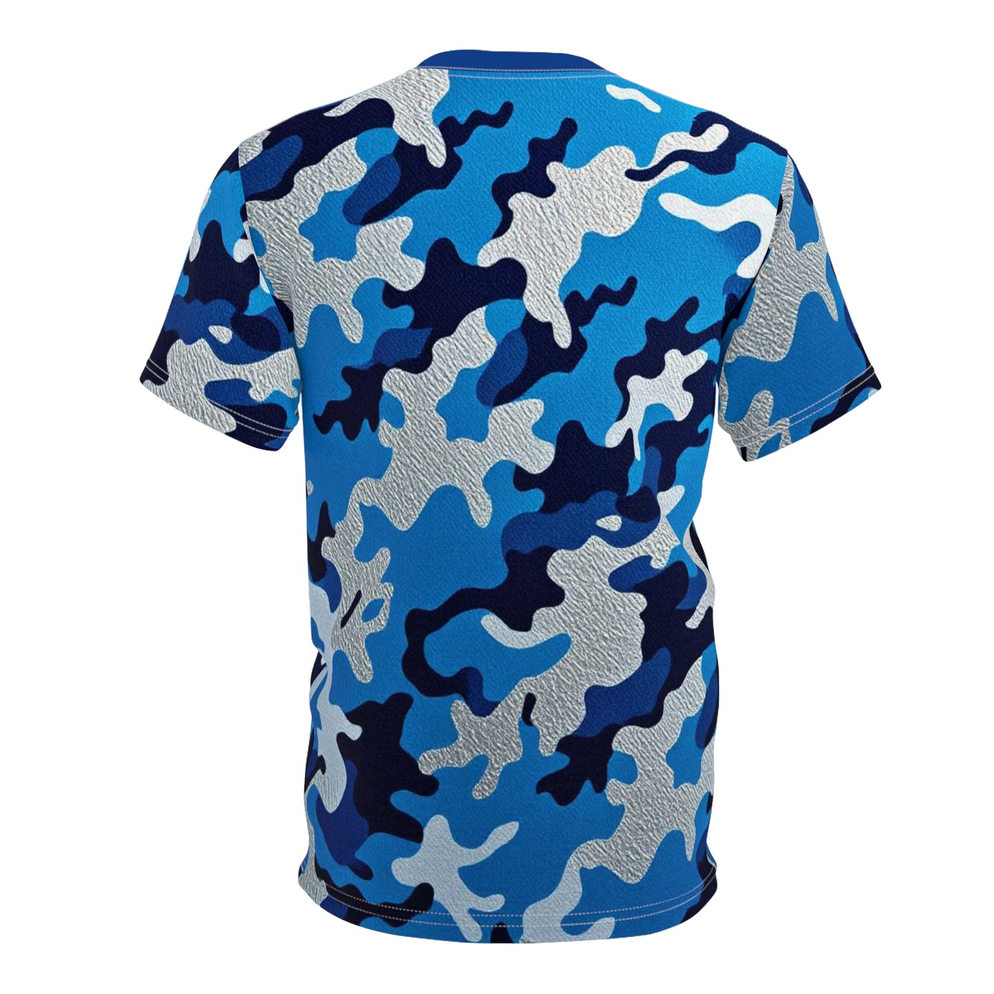 Cool Camo Unisex Tee, Stylish Casual Wear, Perfect for Outdoor Adventures, Gift for Him, Summer Essentials, Streetwear Style - Blue Camo