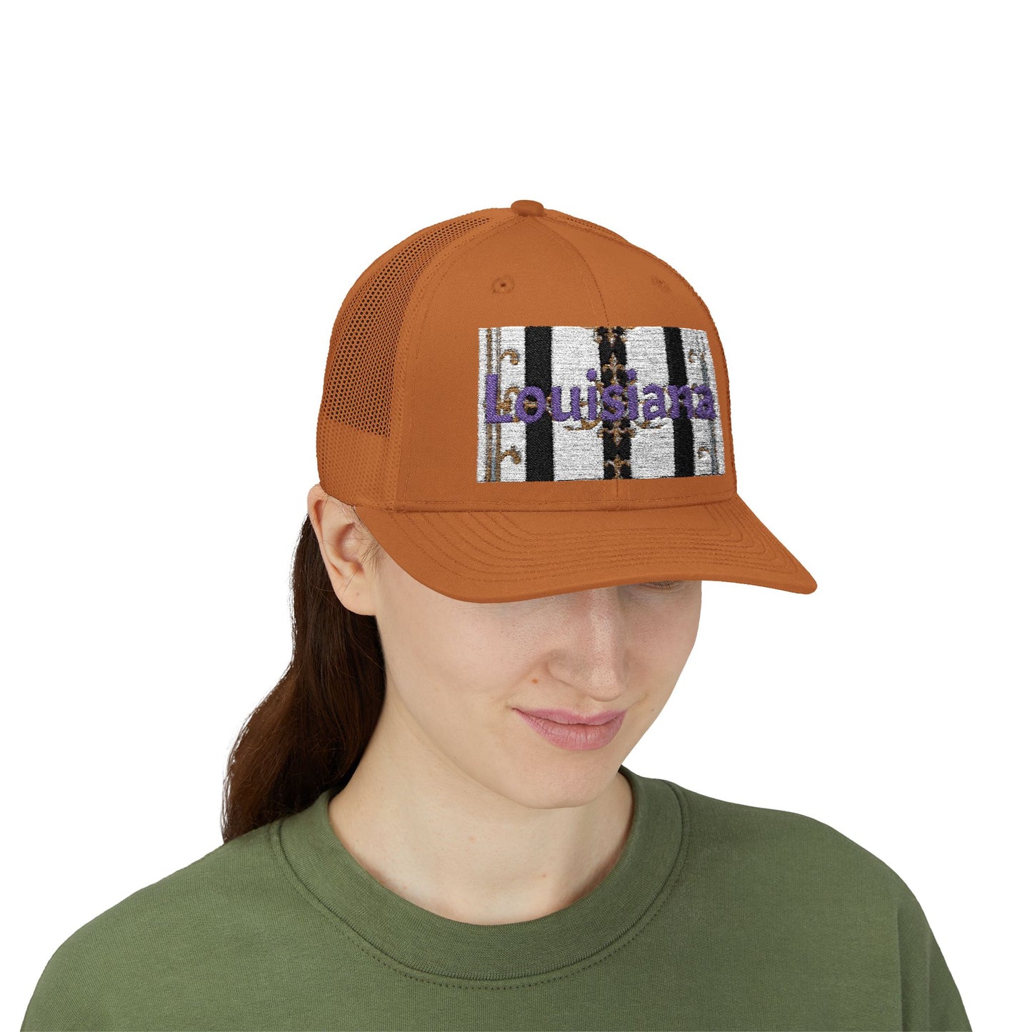 Stylish Louisiana Snapback Trucker Cap for Trendy Outfits, Perfect for Gifts, Outdoor Events, Summer Festivals, Casual Wear