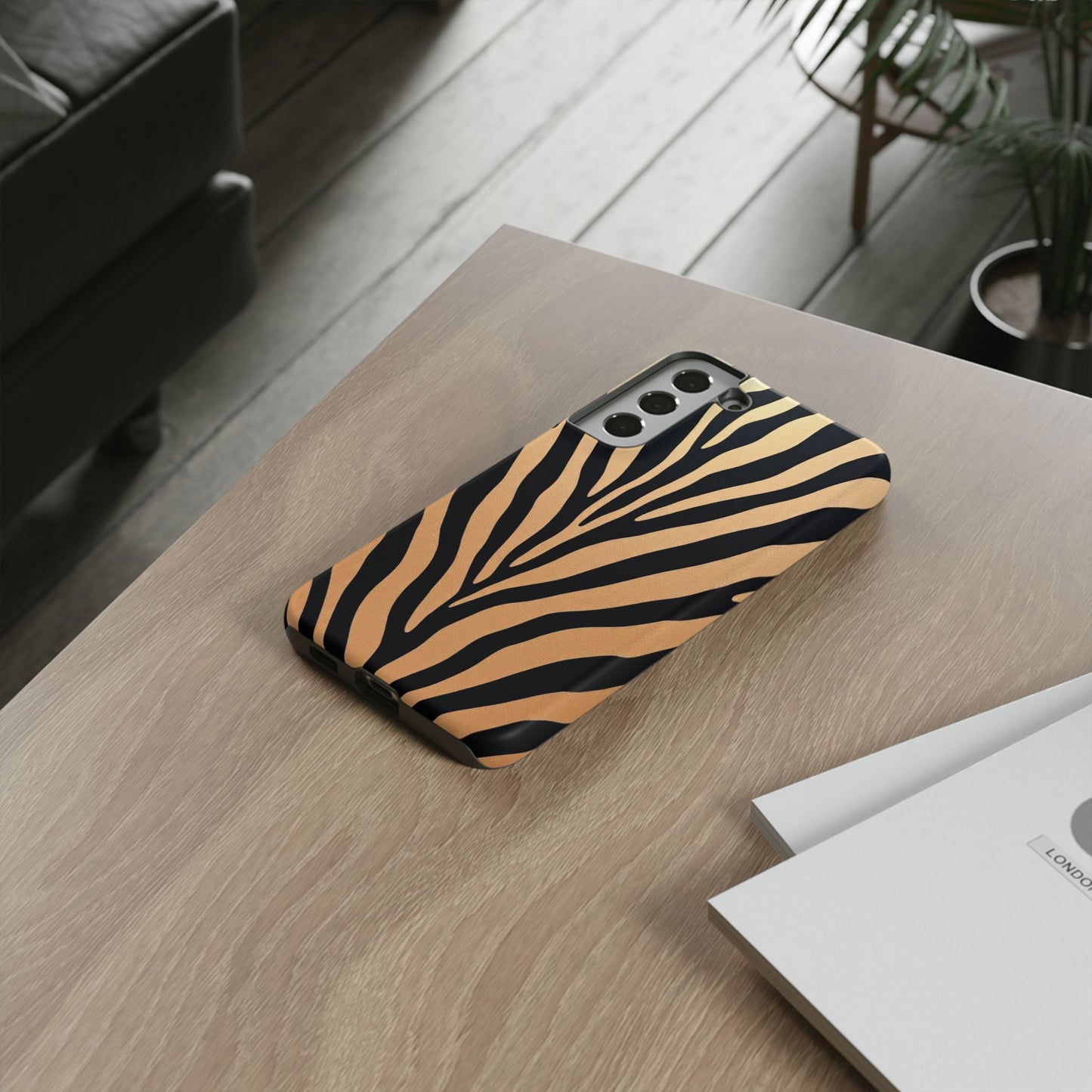 Zebra Print Tough Phone Case