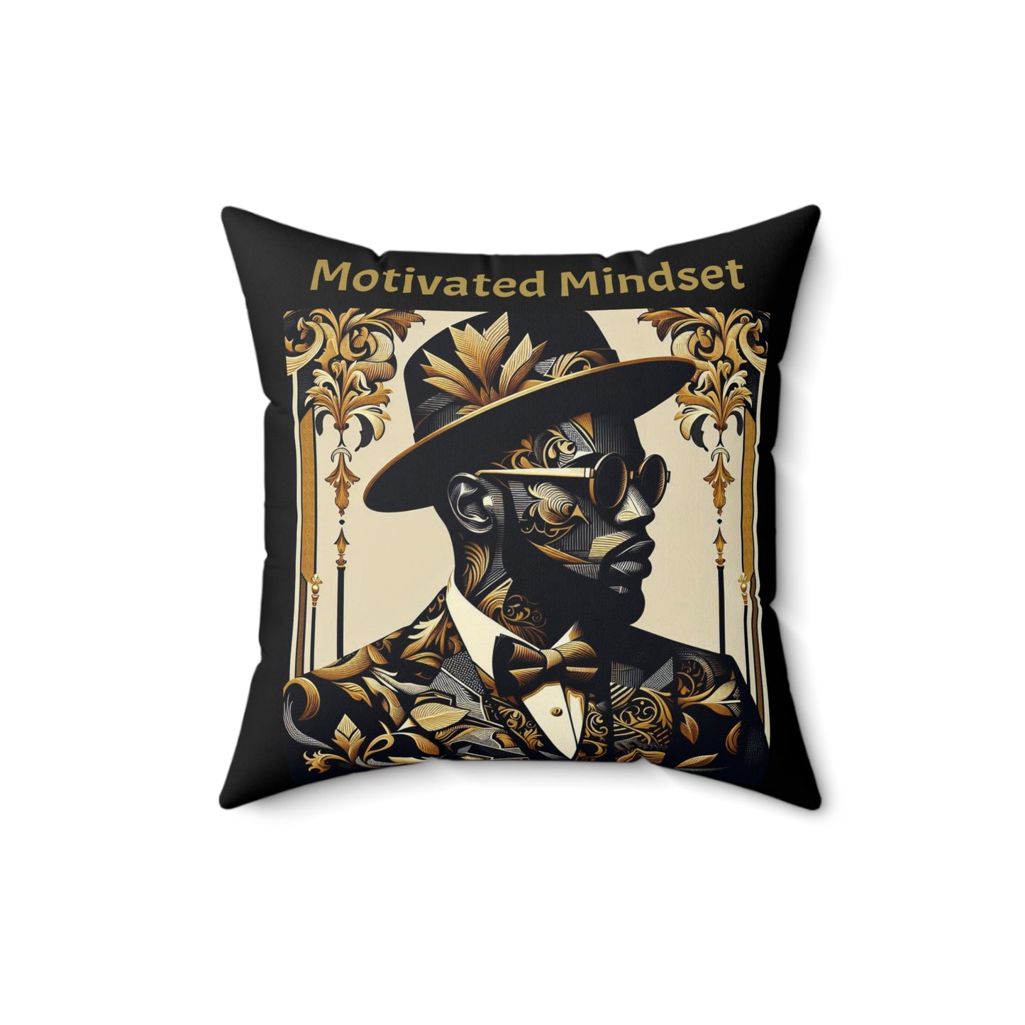 Motivated Mindset Decorative Pillow, Motivational Home Decor, Inspirational Throw Pillow, Gift for Him, Office or Bedroom Accent