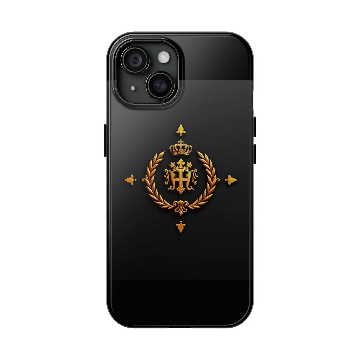Luxurious Monarch Phone Case, Tough Phone Covers, Elegant Tech Accessories, Gold Crown Design, Stylish Gift for Him/Her - Gold Crest