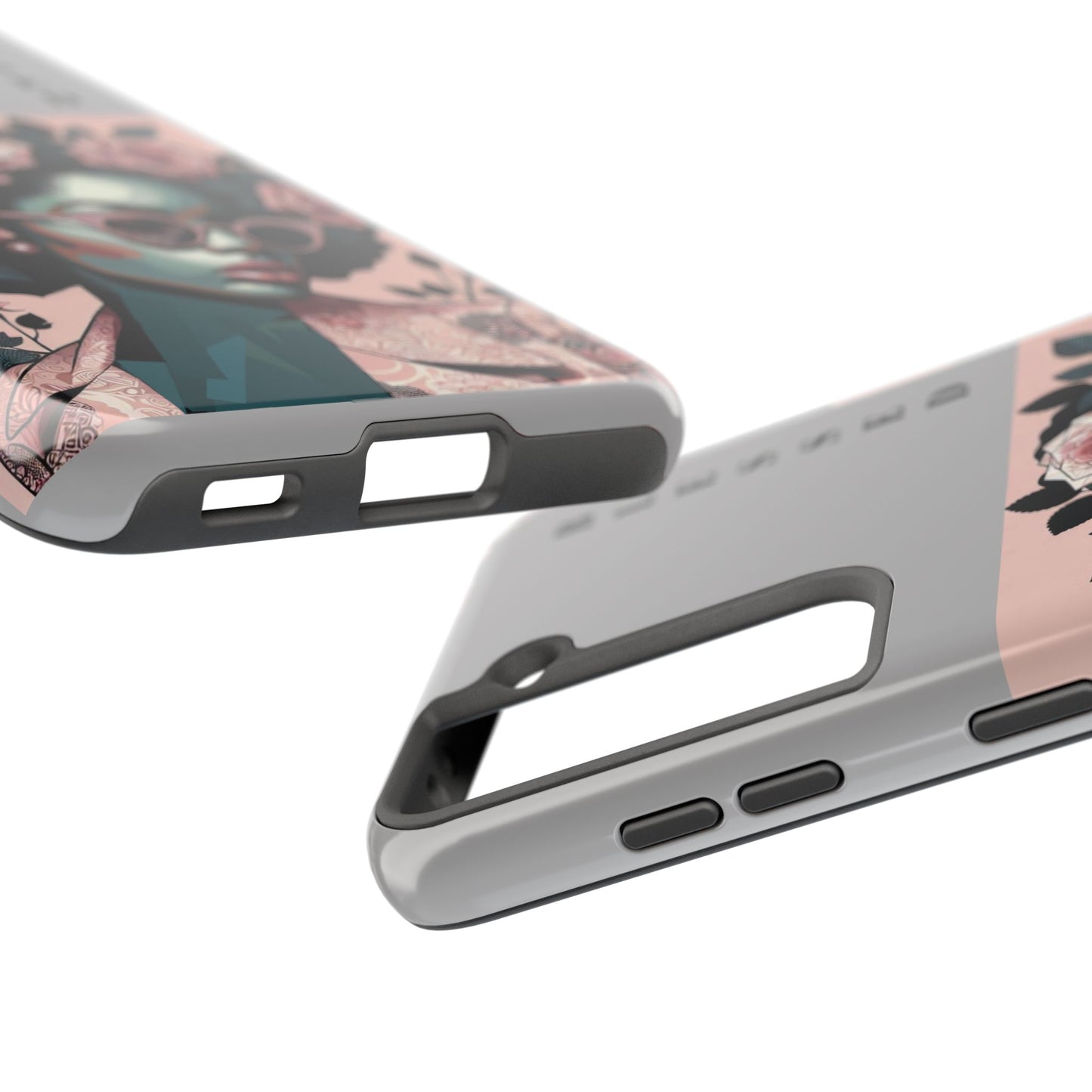 Blessed Floral Tough Phone Cases | Unique Gift for Her, Gift for Mom, Stylish Protection, Birthday Present, Black Girl Art