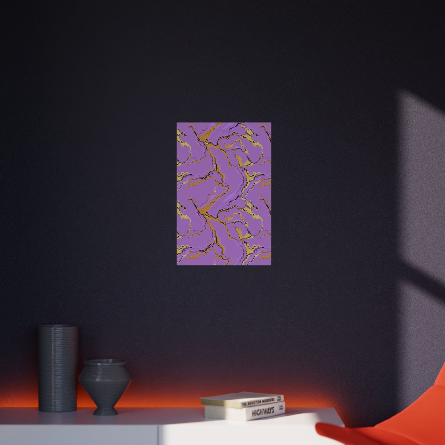 Lavender Marble Foam Board Decor, Stylish Wall Art, Home Office Decor, Unique Gift, Art Display Board