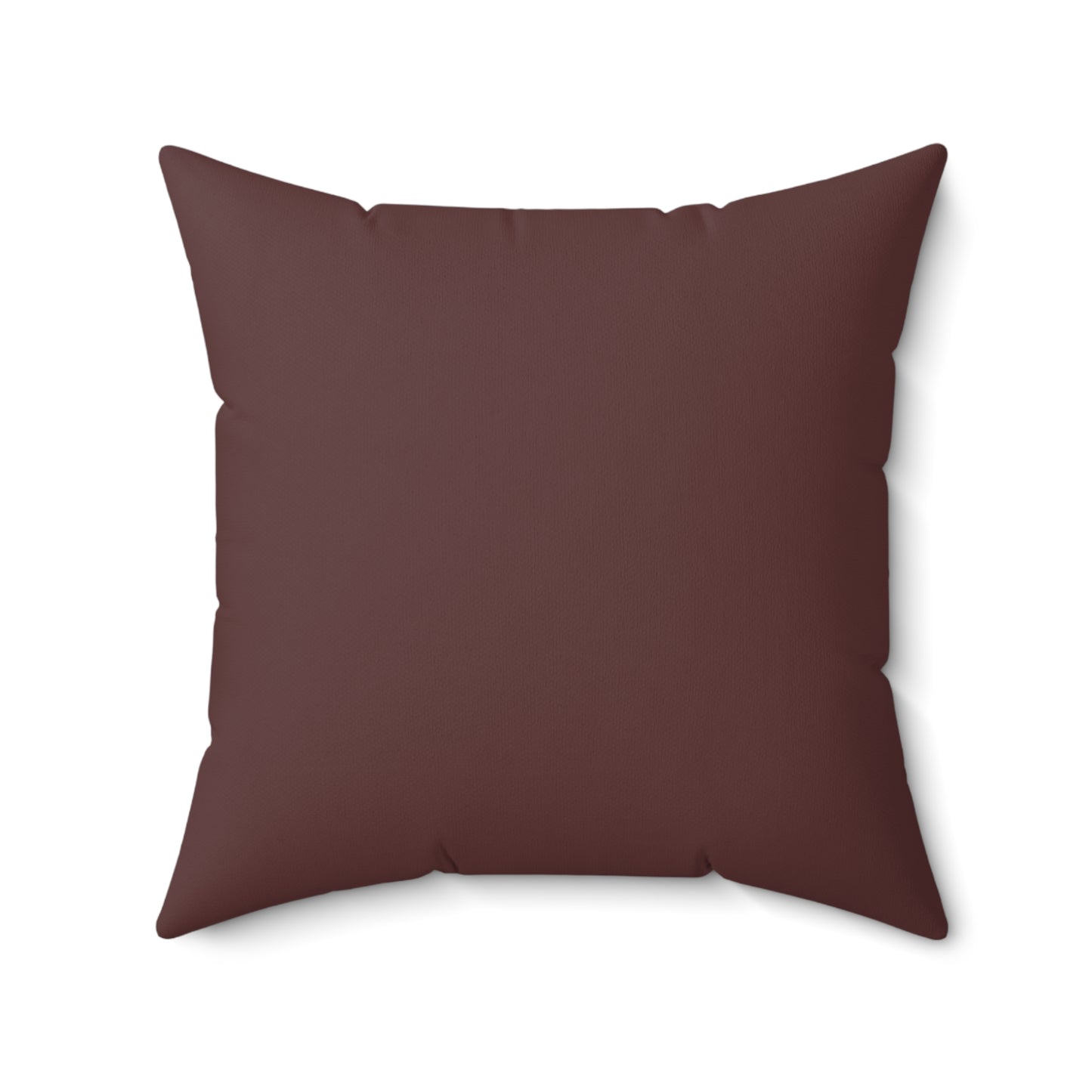 Brown Merlot Cozy Spun Polyester Square Pillow | Home Decor, Modern Accent, Comfort Cushion, Gift Idea, Cozy Living