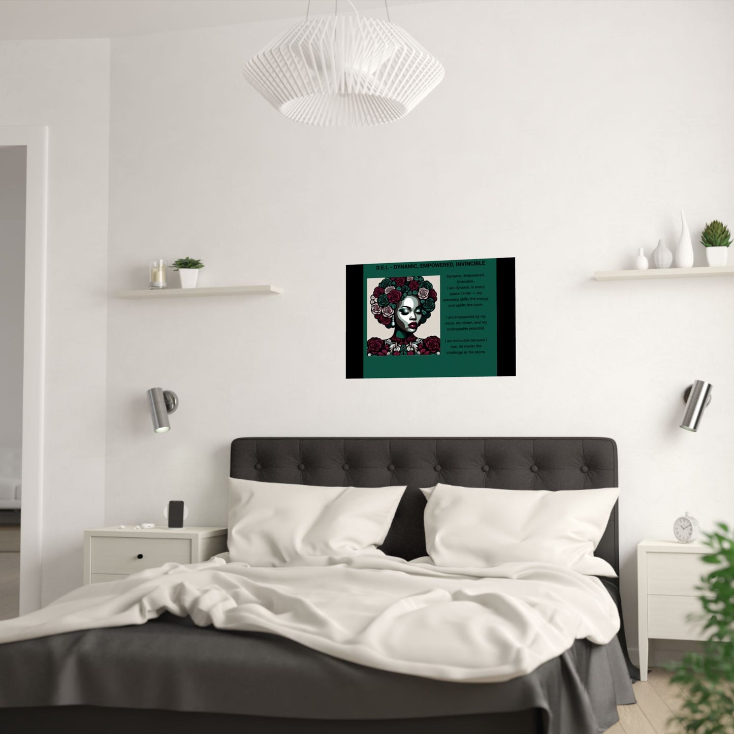 Empowered Feminine Wall Art Poster - Dynamic, Empowered & Invincible Design