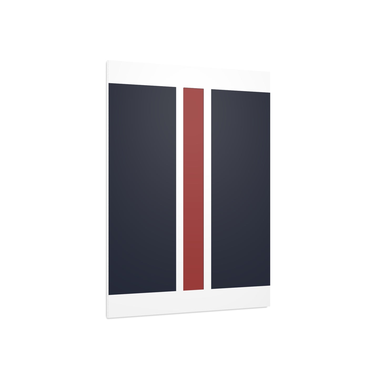 Lunar Midnight & Red-White Striped Stylish Foam Board Decor, Modern Wall Art, Home Office Decoration, Customizable Display Board