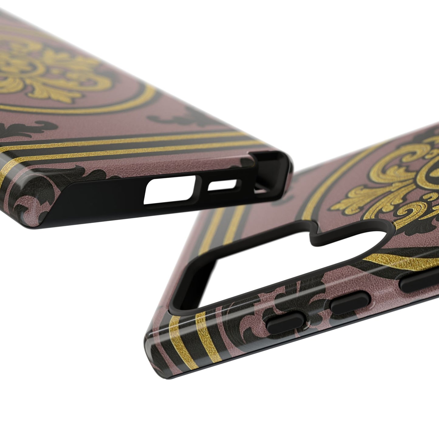 Gilded Mauve With Gold-Black Baroque Tough Cases