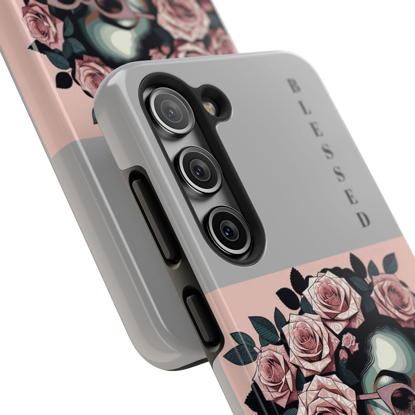 Blessed Floral Tough Phone Cases | Unique Gift for Her, Gift for Mom, Stylish Protection, Birthday Present, Black Girl Art