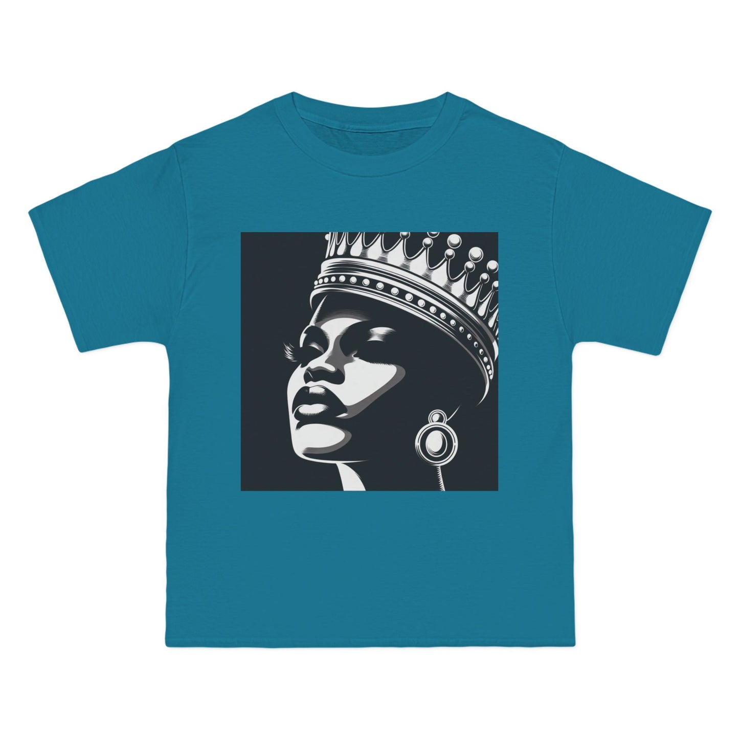 Crowned Beauty T-Shirt, Unisex, Short-Sleeve Tee, Graphic Art Shirt, Queen Vibes Apparel, Unique Gift for Women, Fashion Statement Top