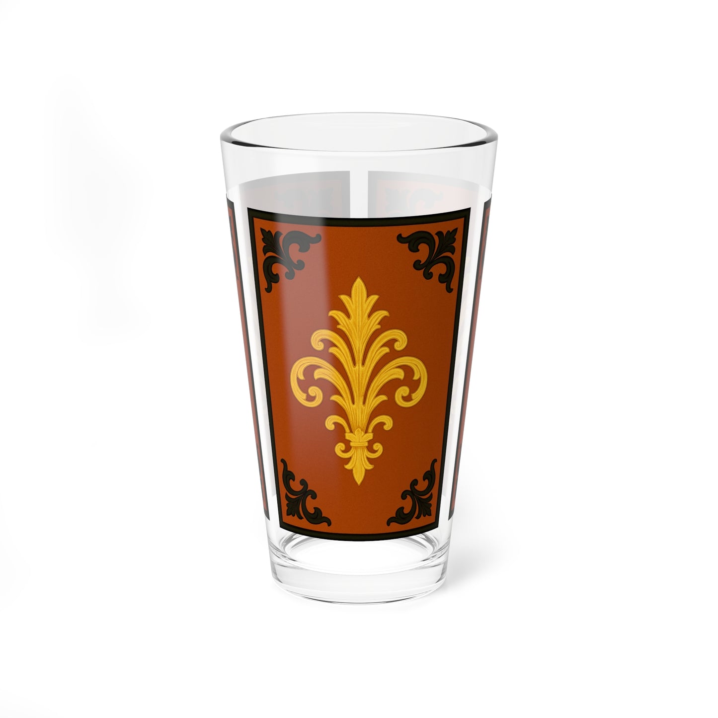 Dusk Terracotta Baroque Mixing Glass — 16oz Cocktail Mixing Tumbler