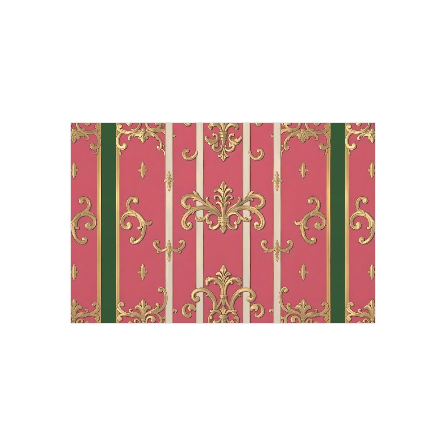 Elegant Green Border Pink & Gold Foam Board Decor - Party Backdrop, Art Display, Home Decor, Event Decoration, Wall Art