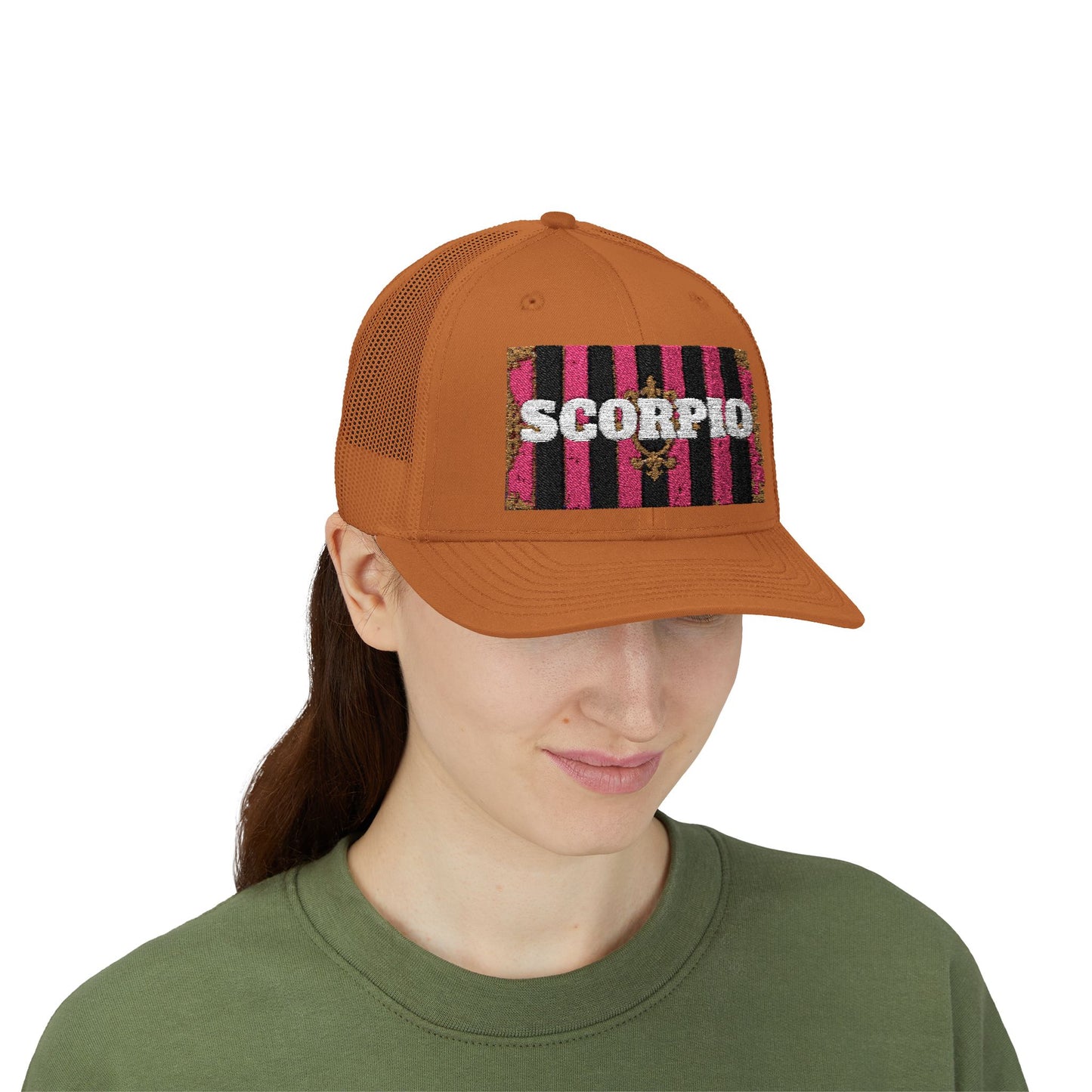 Scorpio Snapback Trucker Cap | Zodiac Hat, Astrology Gift, Trendy Cap for Astrology Lovers, Summer Style, Unique Birthday Gift