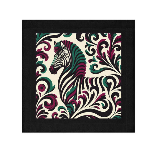 Face Towel - Elegant Vintage Gold Pattern for Home & Spa - Elegant Burgundy & Green Zebra Damask Design - Perfect for Kids