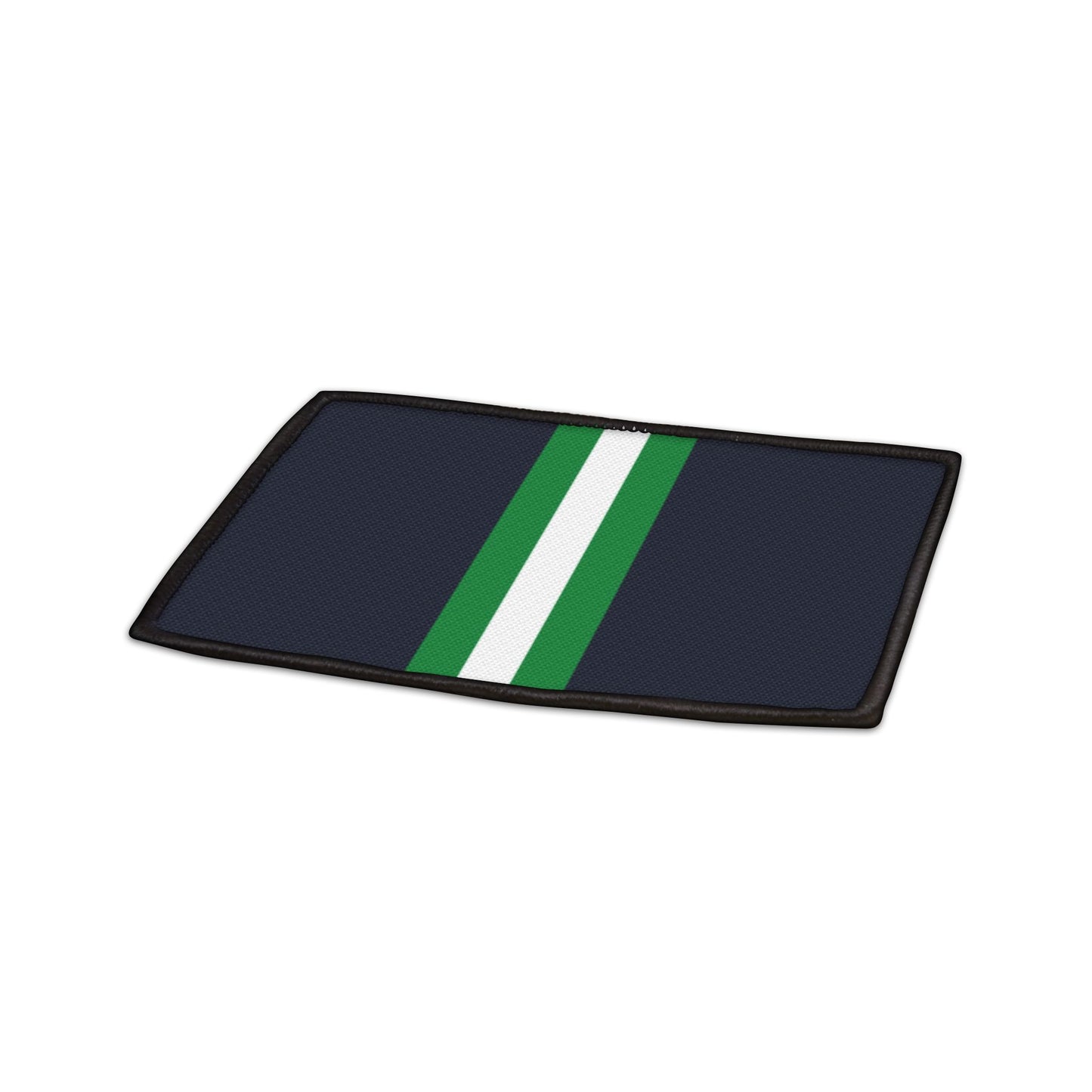 Lunar Midnight & Green-White Striped Customizable Iron-On Patches for Creative Repairs, DIY Fashion Statements, Unique Gift Ideas, and Personalization