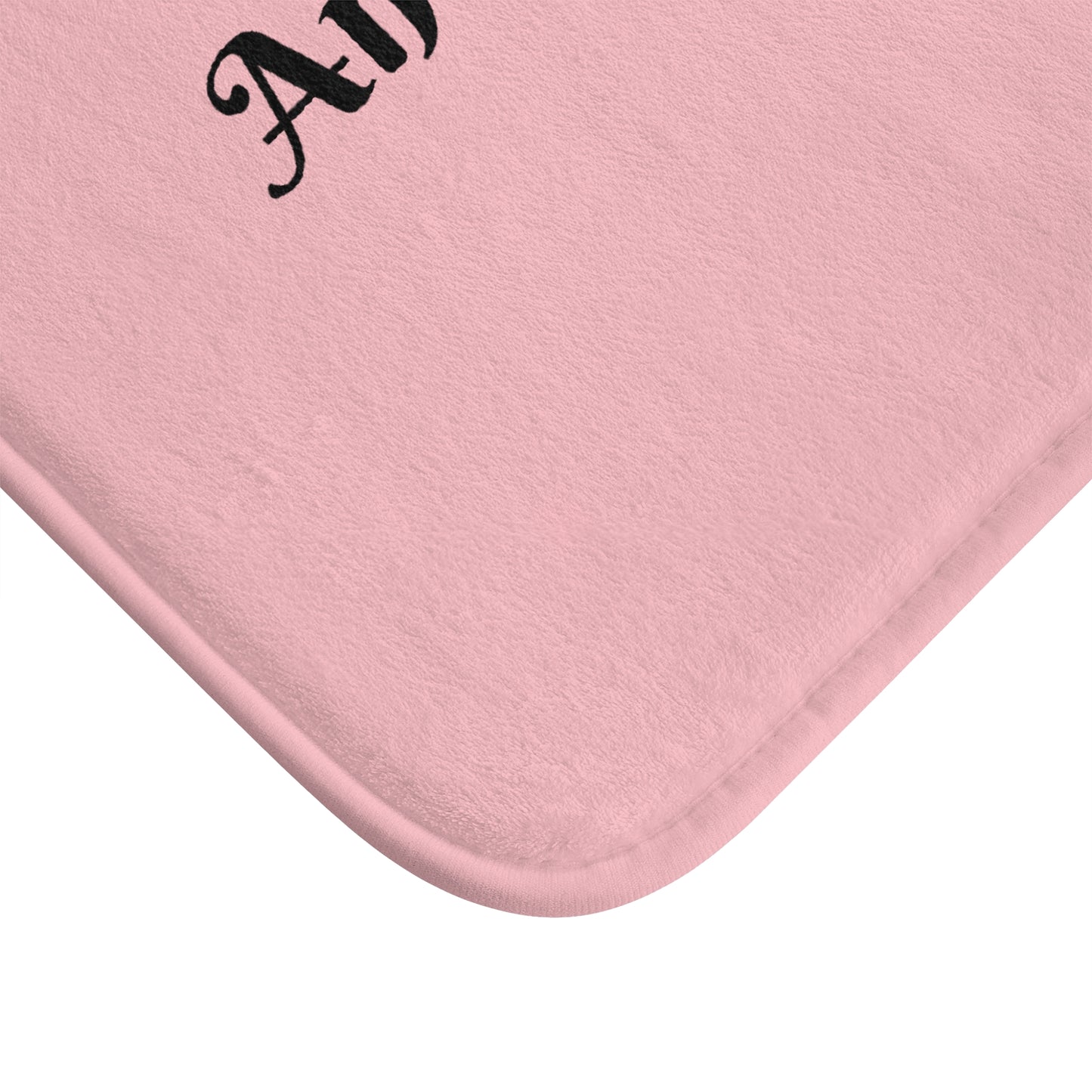 Serene Bath Mat Guarding My Peace And Counting My Blessings, Soft Non-Slip Bathroom Rug, Home Décor Gift for Wellness - Black Lettering