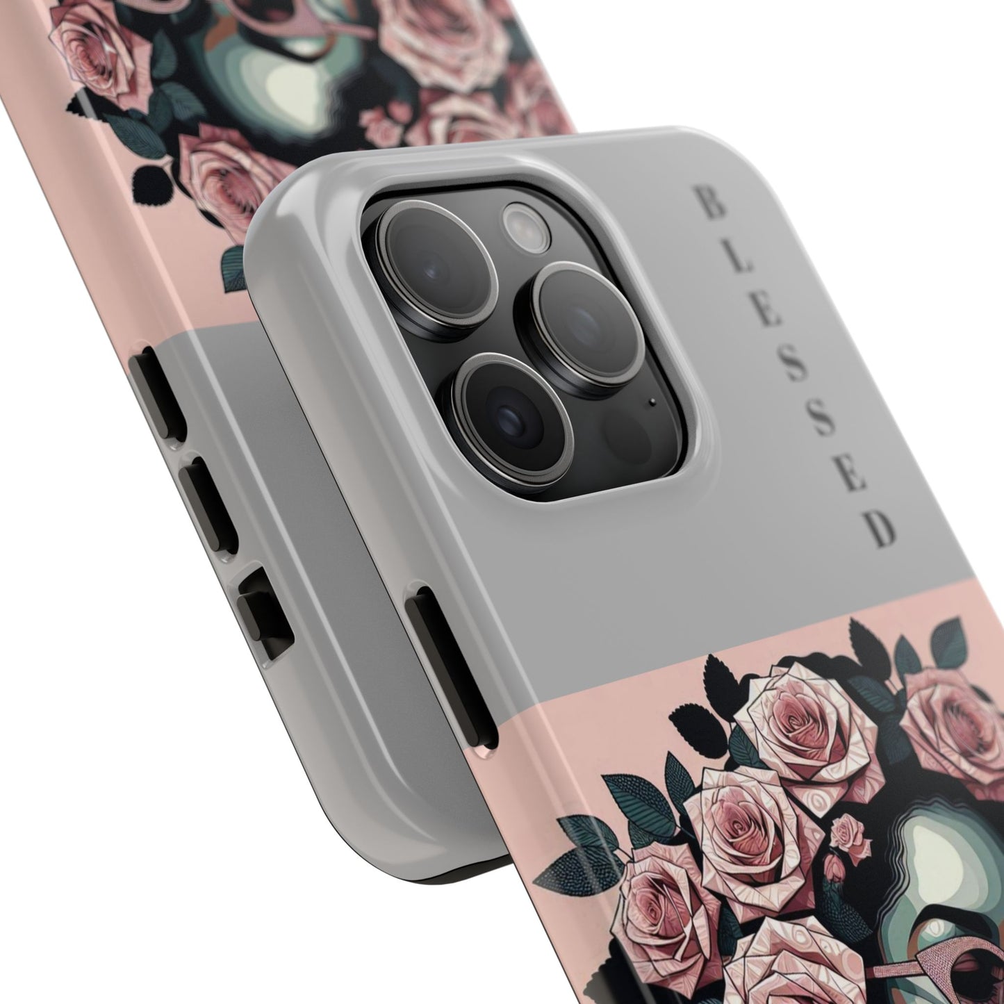 Blessed Floral Tough Phone Cases | Unique Gift for Her, Gift for Mom, Stylish Protection, Birthday Present, Black Girl Art