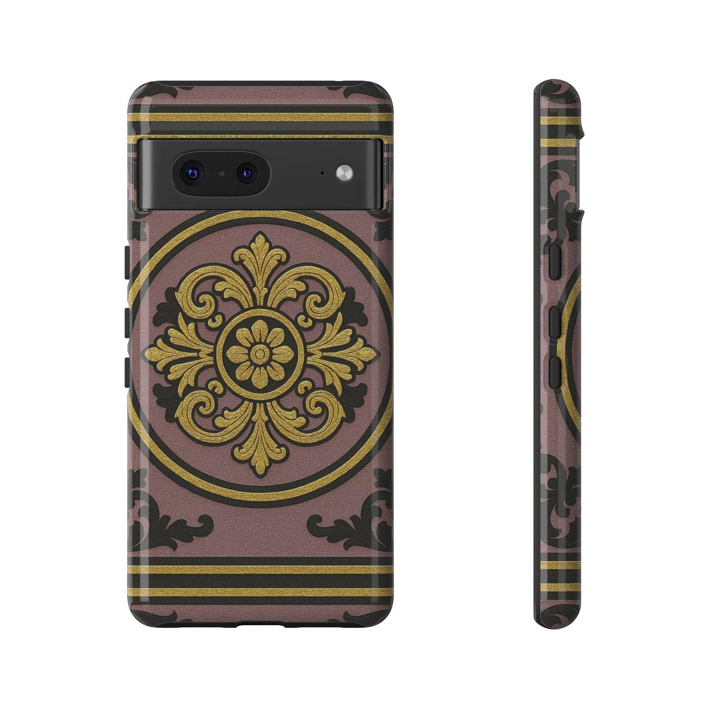 Gilded Mauve With Gold-Black Baroque Tough Cases