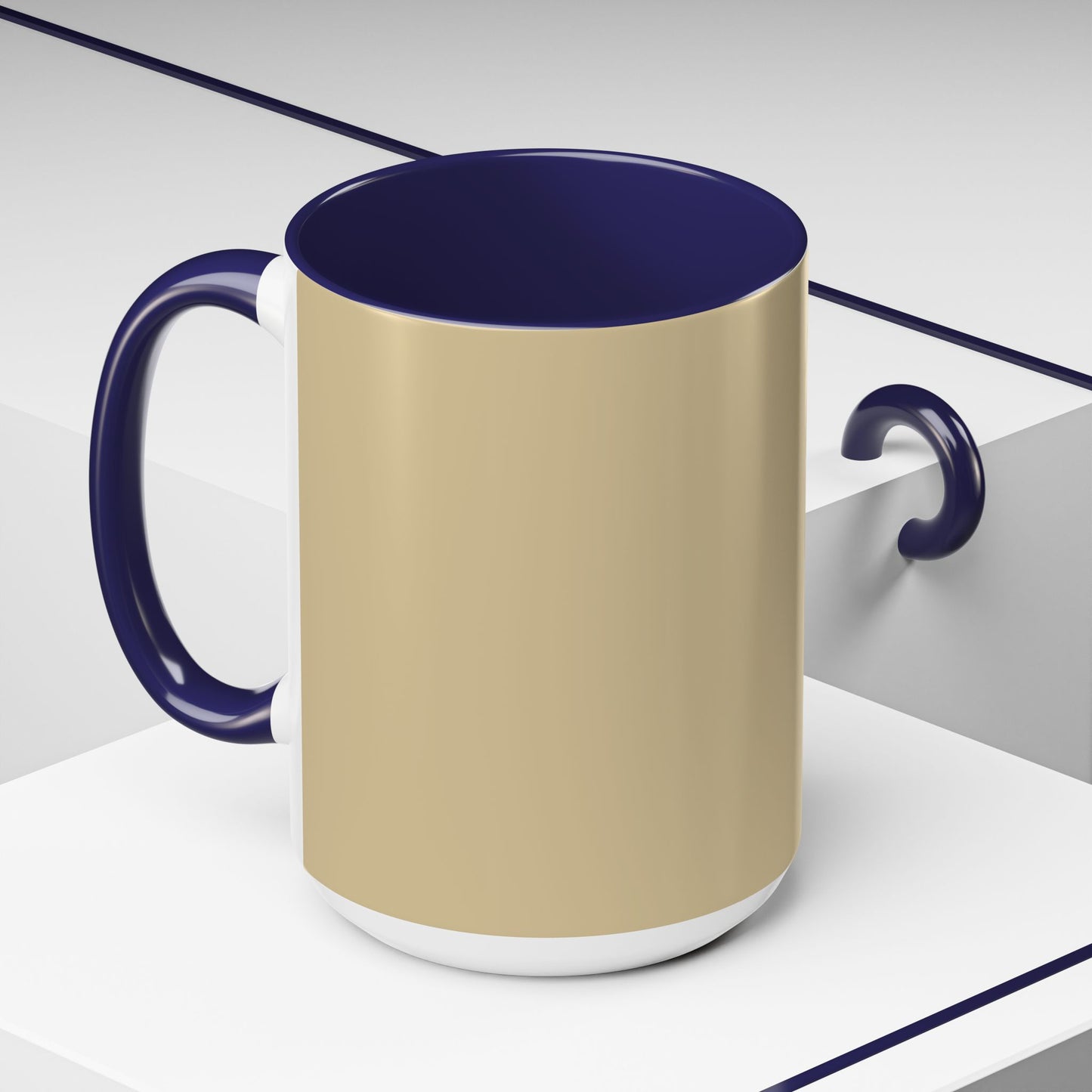 Vanilla Wheat Stylish Accent Coffee Mug - Perfect Gift for Coffee Lovers, Home Office Decor, Birthday, or Holidays, Customizable Tableware