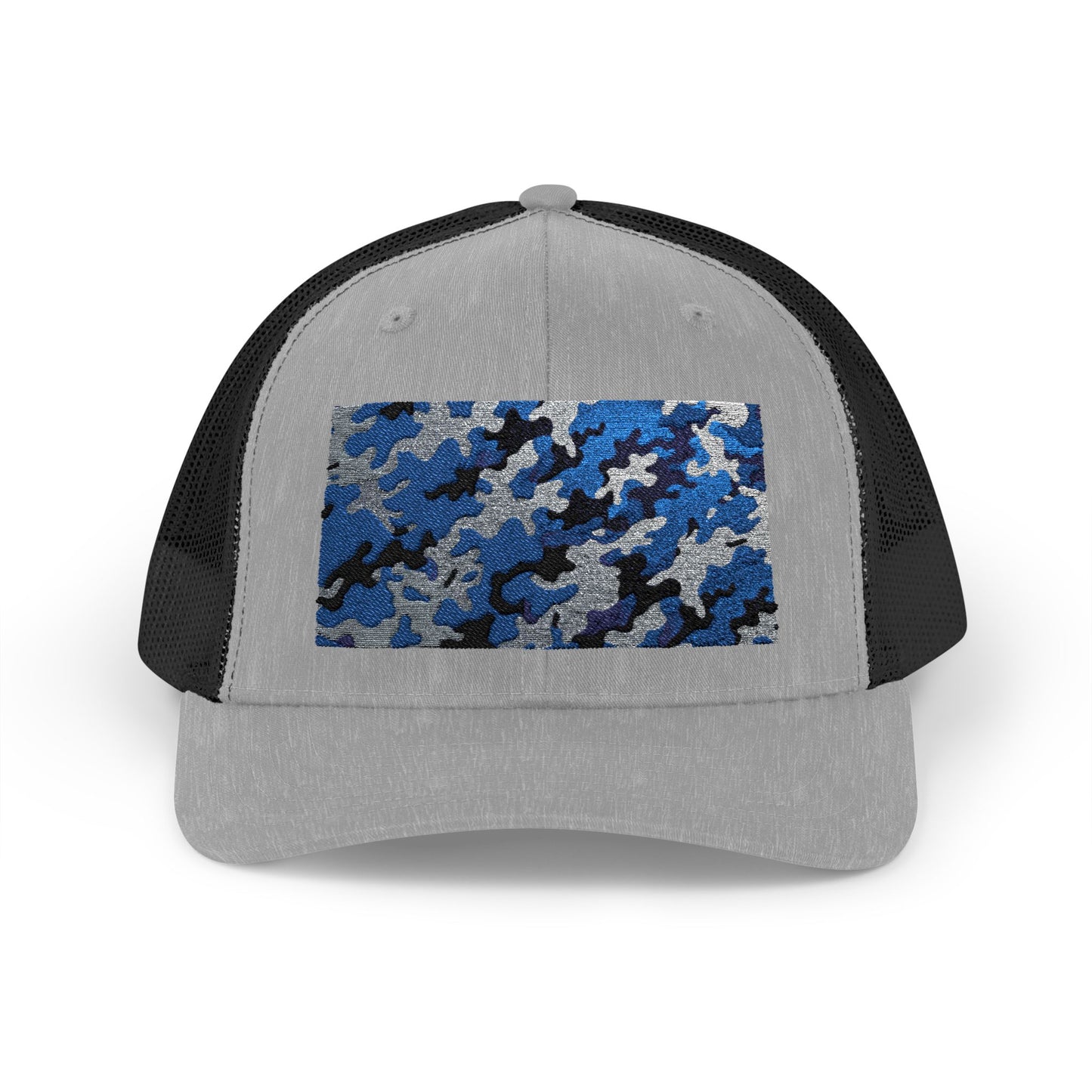 Camouflage Sequin Snapback Cap | Trendy Hats for Outdoor Lovers, Fashion Accessory, Gift for Him/Her, Summer Style - Blue Camo