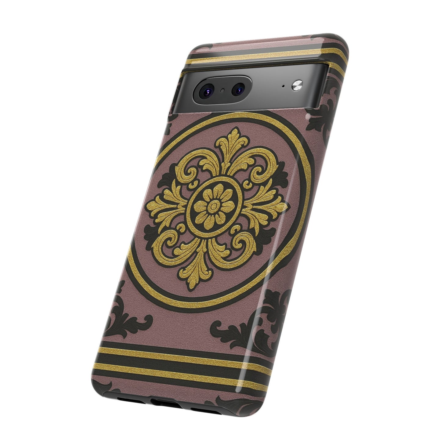 Gilded Mauve With Gold-Black Baroque Tough Cases