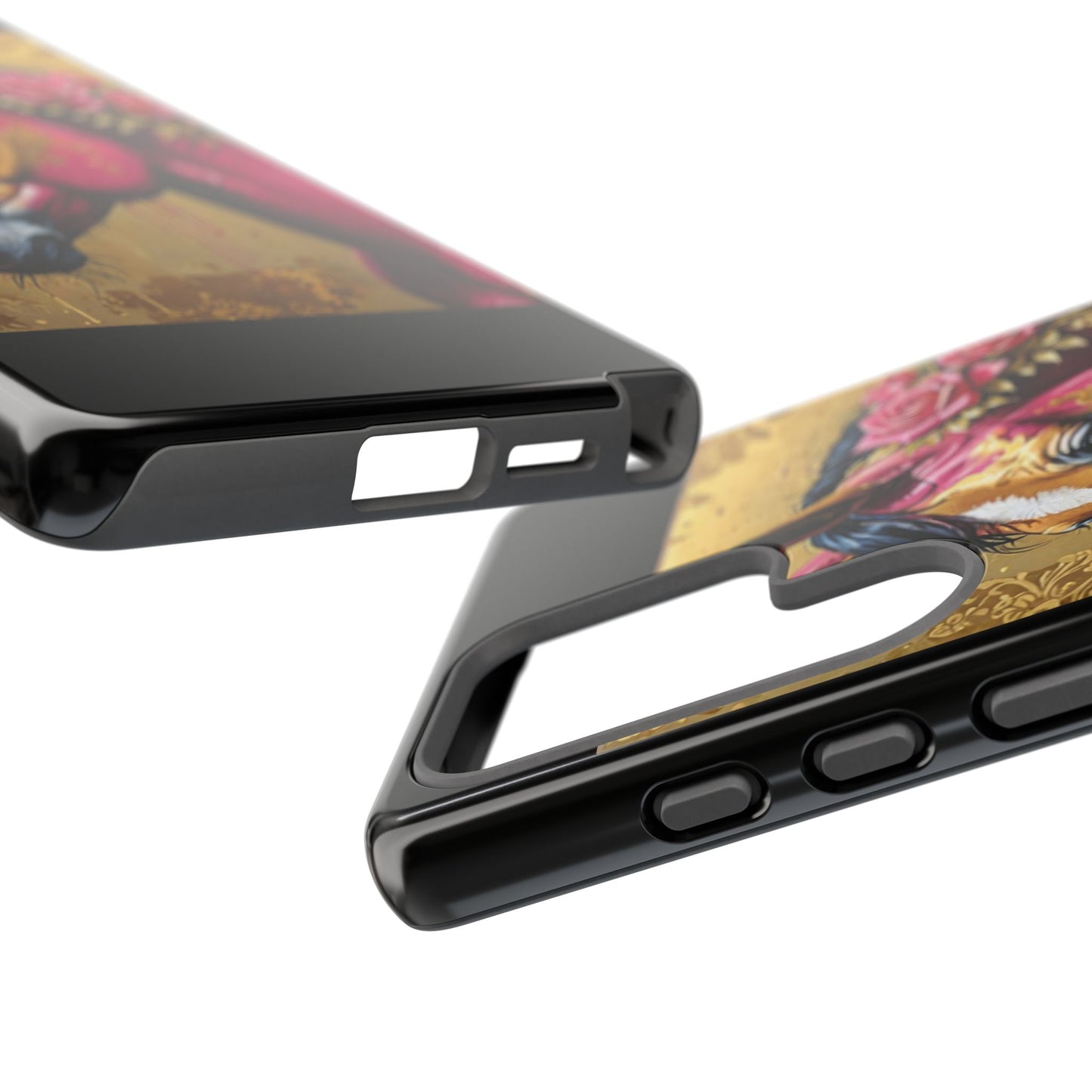 Phone Case - Elegant Horse Damask Design