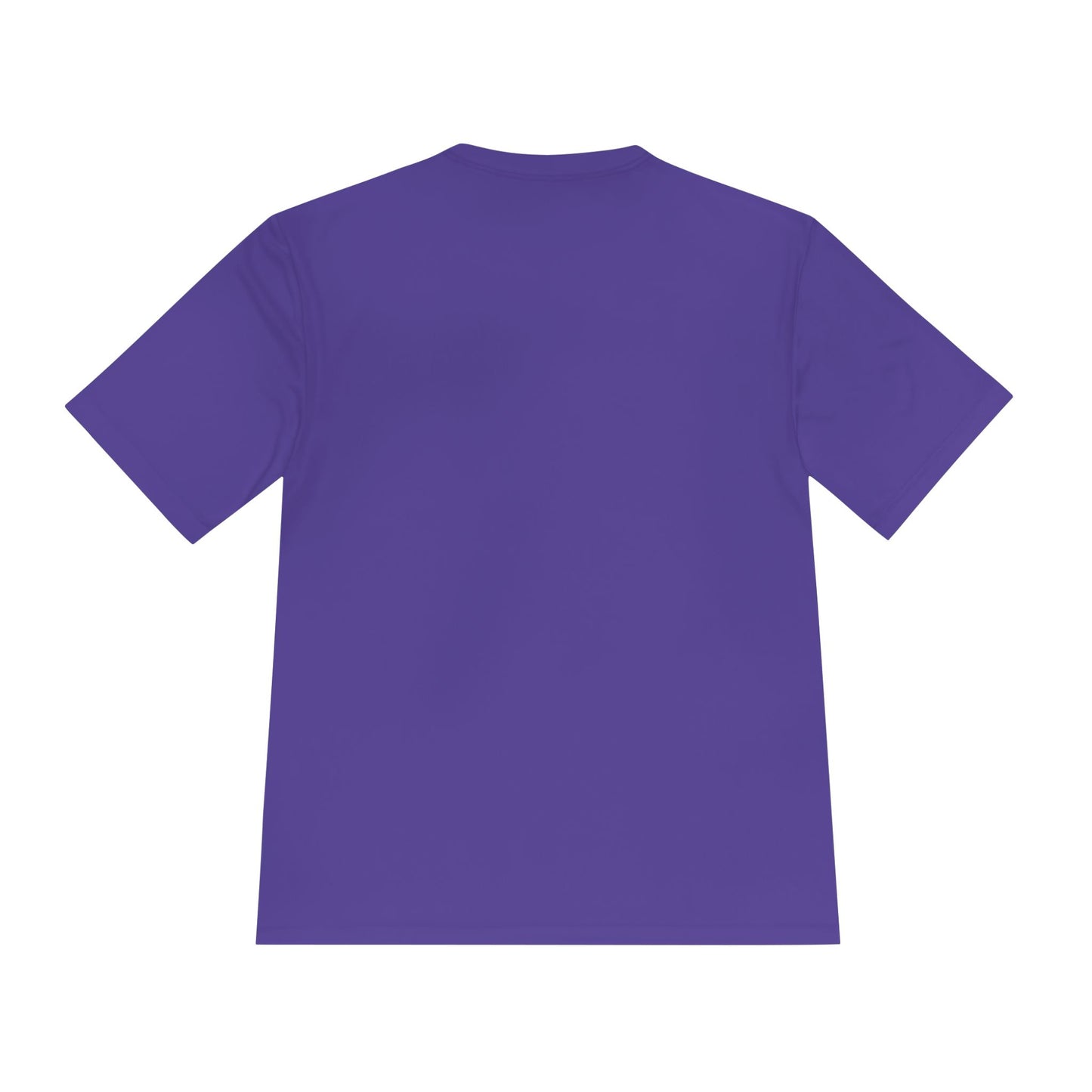 Unisex Moisture-Wicking Tee with Purple and Gold Marble Design - Athletic Shirt, Casual Wear, Fitness Apparel, Summer Style, Gift Idea