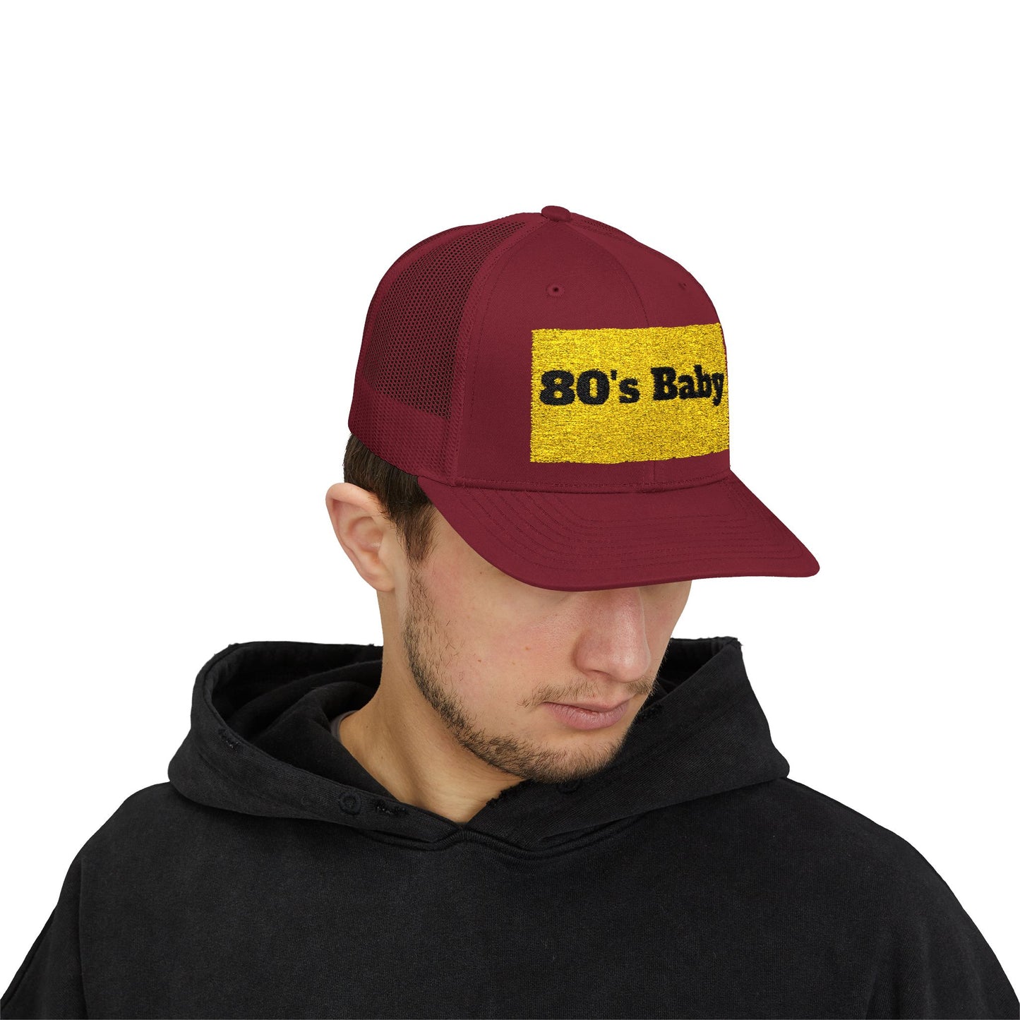 80's Baby Gold Snapback Trucker Cap - Retro Style Hat, Vintage Cap, Perfect for 80's Themed Parties, Gifts for Nostalgic Friends, Summer Fun