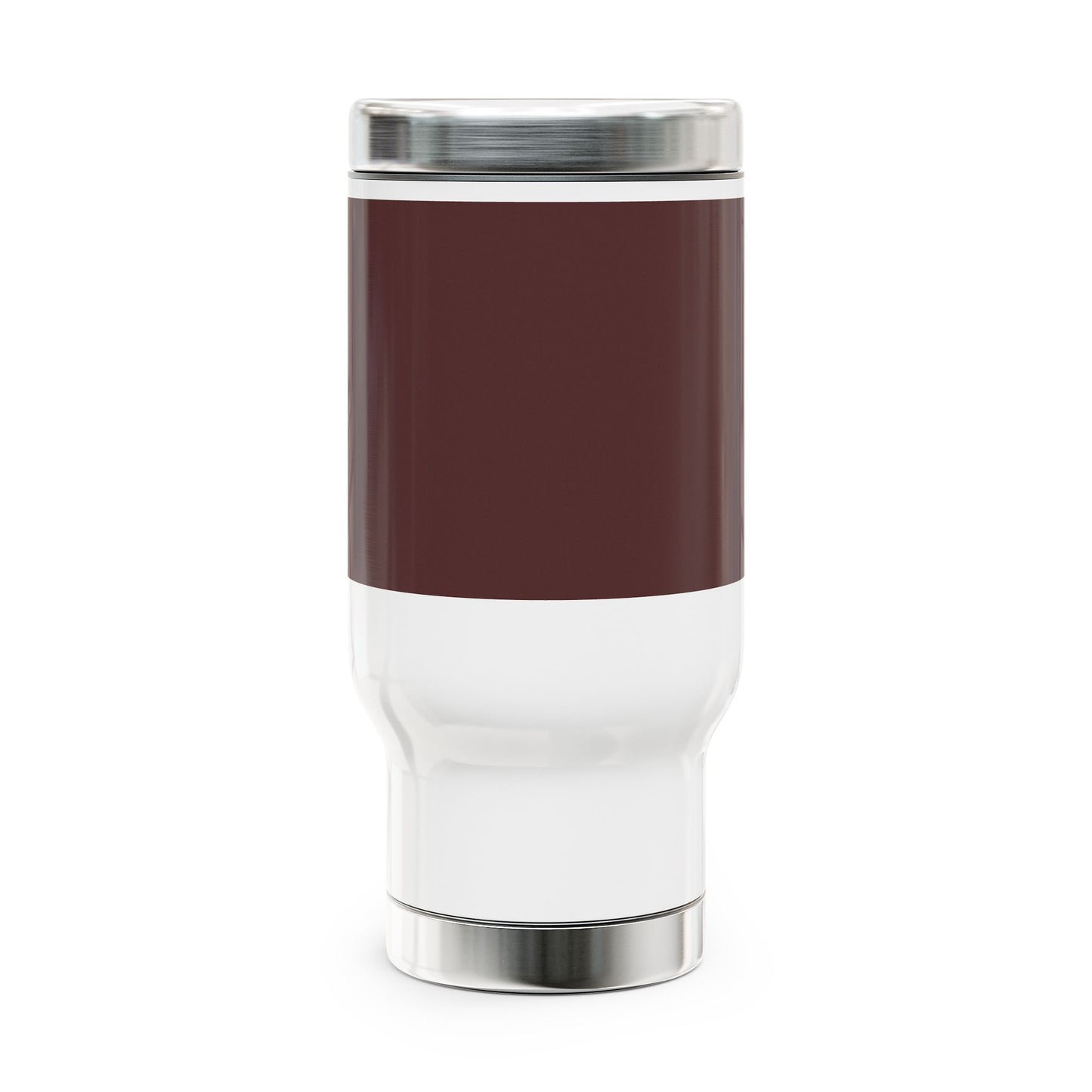 Stainless Steel Brown Merlot Travel Mug, Travel Cup, Insulated Coffee Mug, Personalized Travel Tumblers, Holiday Gift, Camping Mug