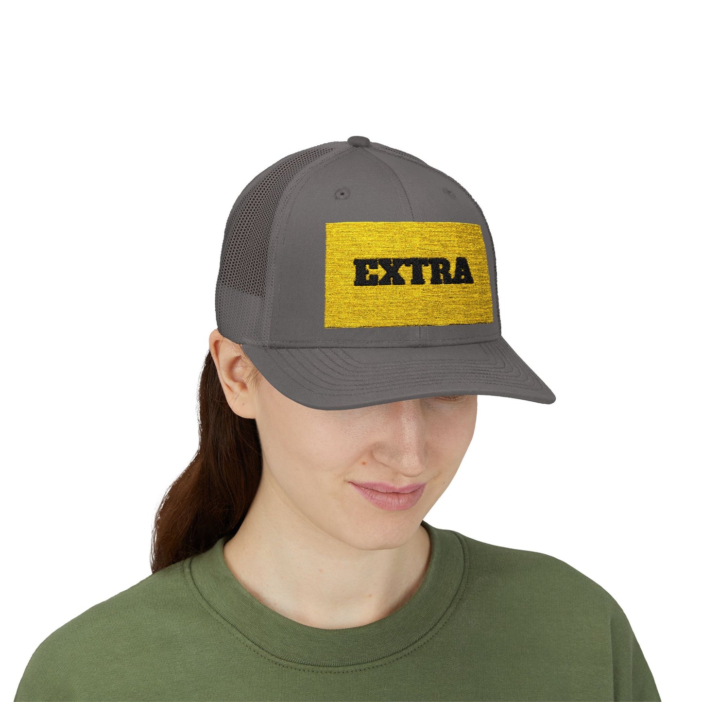 Extra Sparkling Gold Snapback Trucker Cap, Casual Hat, Fashion Accessory, Outdoor Gear, Gift for Him/Her, Party Wear