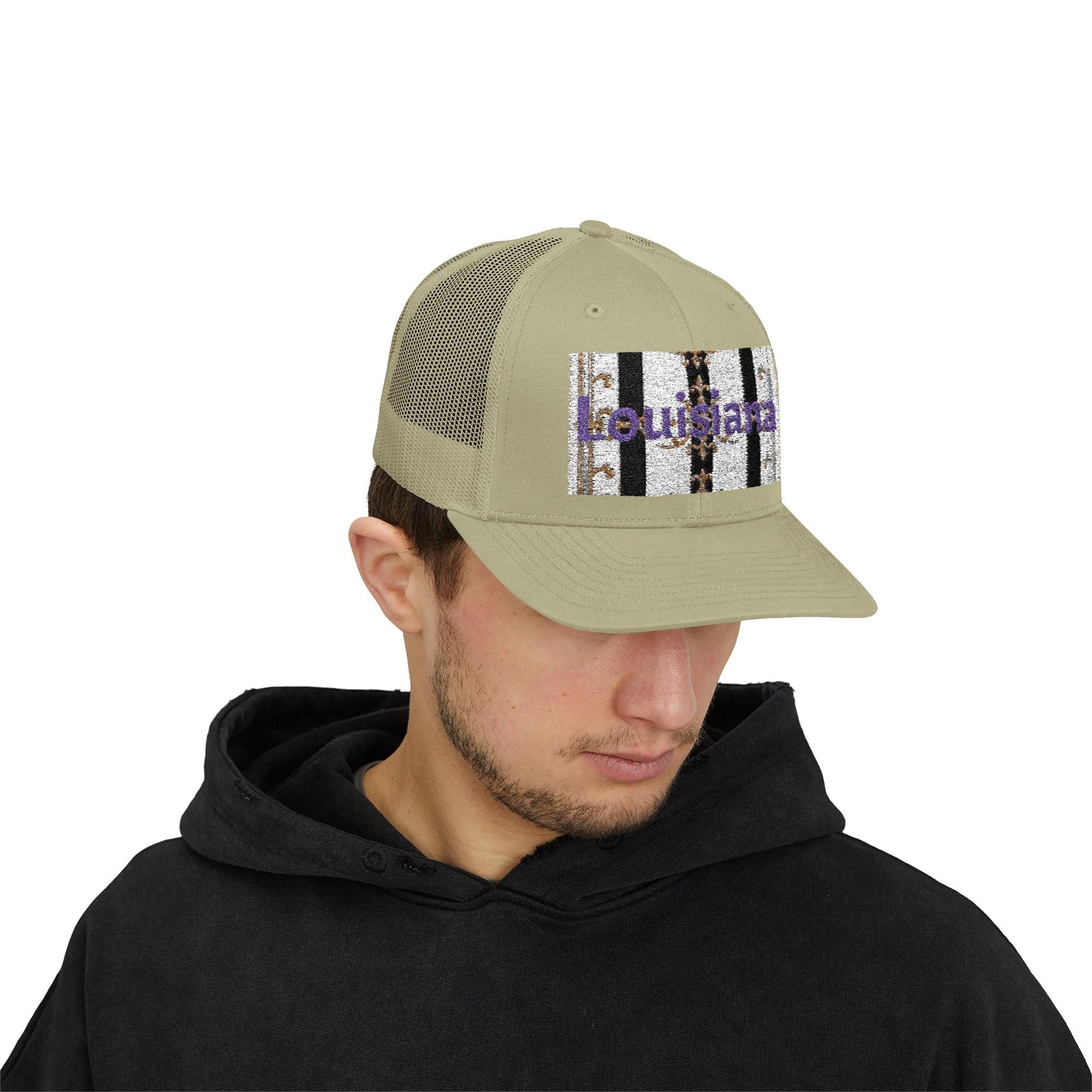 Stylish Louisiana Snapback Trucker Cap for Trendy Outfits, Perfect for Gifts, Outdoor Events, Summer Festivals, Casual Wear