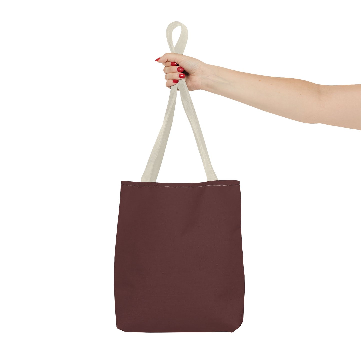 Stylish Brown Merlot All-Over Print Tote Bag, Eco-Friendly Shopping Bag, Reusable Grocery Tote, Personalized Gift, Trendy Handbag