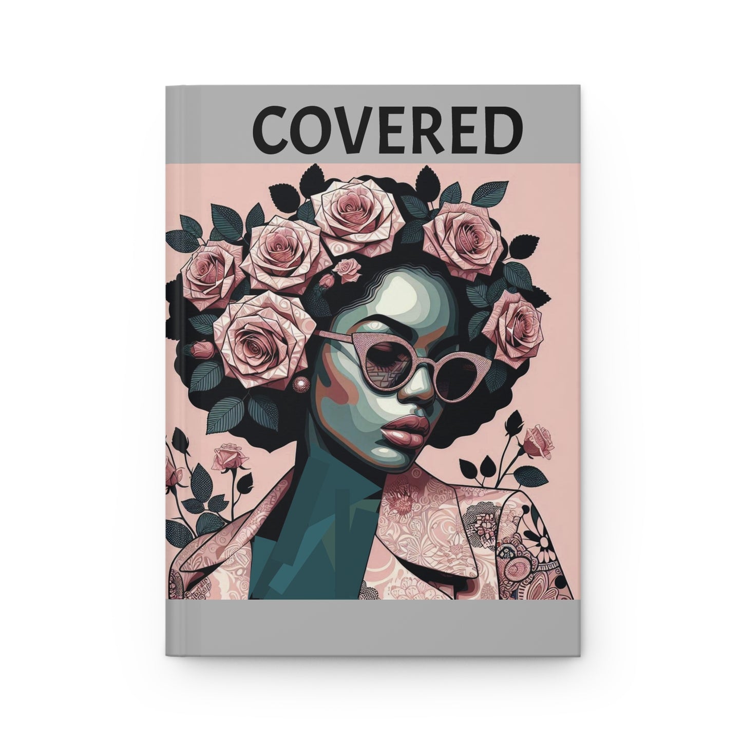Chic Hardcover Journal with Inspirational Quotes, Empowerment Notebook, Gift for Her, Art Journal, Writing Diary, Blessed & Covered Designs