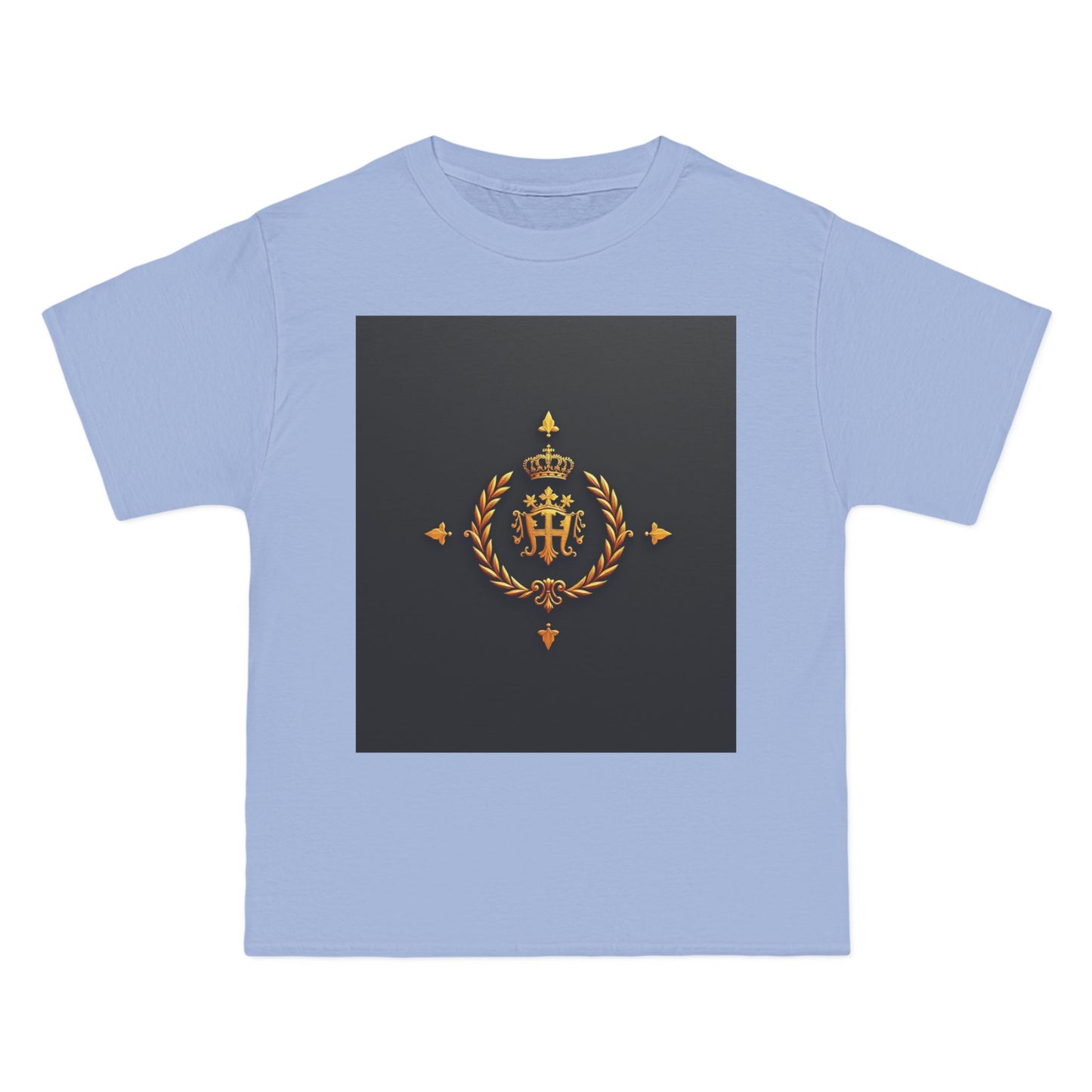Stylish Gold Emblem T-Shirt, Casual Tee, Unique Gift, Everyday Wear, Graphic Shirt, Fashion Statement - Gold Crest