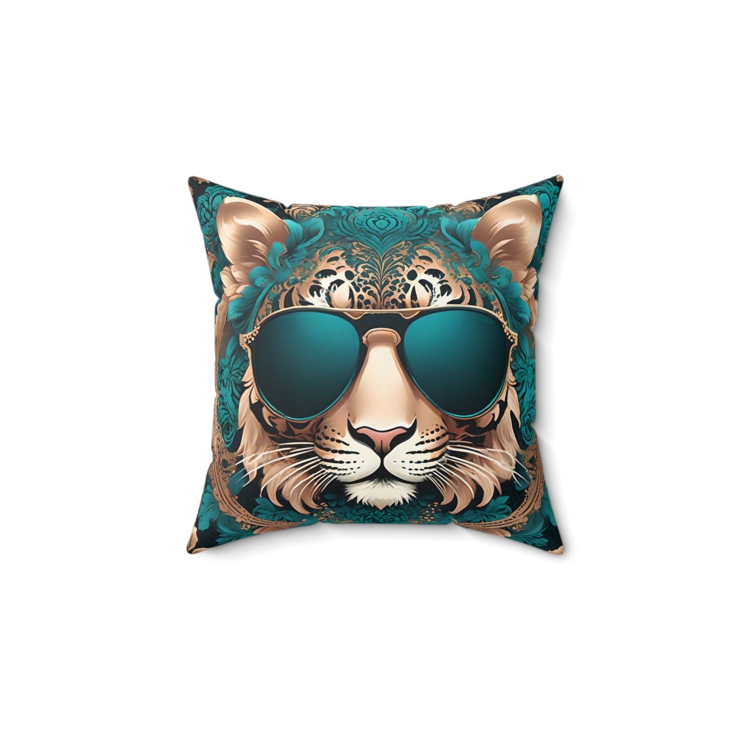 Trendy Tiger Print Decorative Pillow - Stylish Home Accent