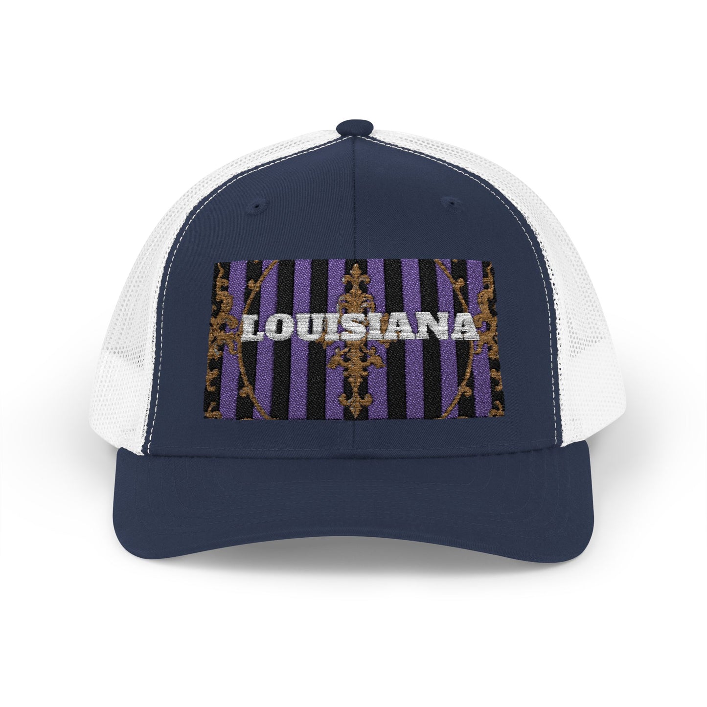 Louisiana Pride Snapback Trucker Cap | Festival Hat, Outdoor Accessory, Summer Style, Unique Gift for Travelers, Sports Enthusiasts