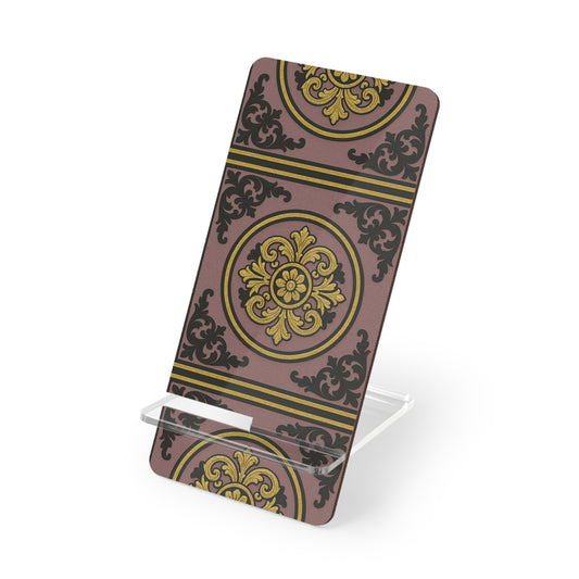 Gilded Mauve With Gold-Black Baroque Mobile Display Stand for Smartphones