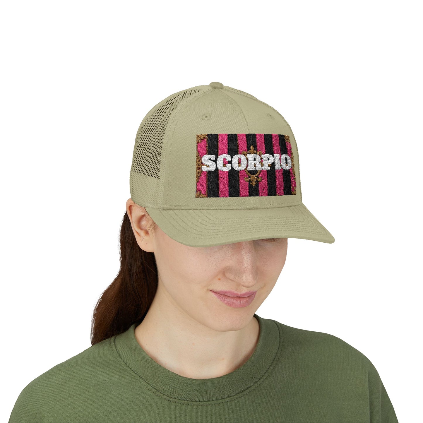 Scorpio Snapback Trucker Cap | Zodiac Hat, Astrology Gift, Trendy Cap for Astrology Lovers, Summer Style, Unique Birthday Gift