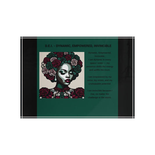 Empowered Photo Block - Dynamic, Empowered, Invincible Decor for Home & Office