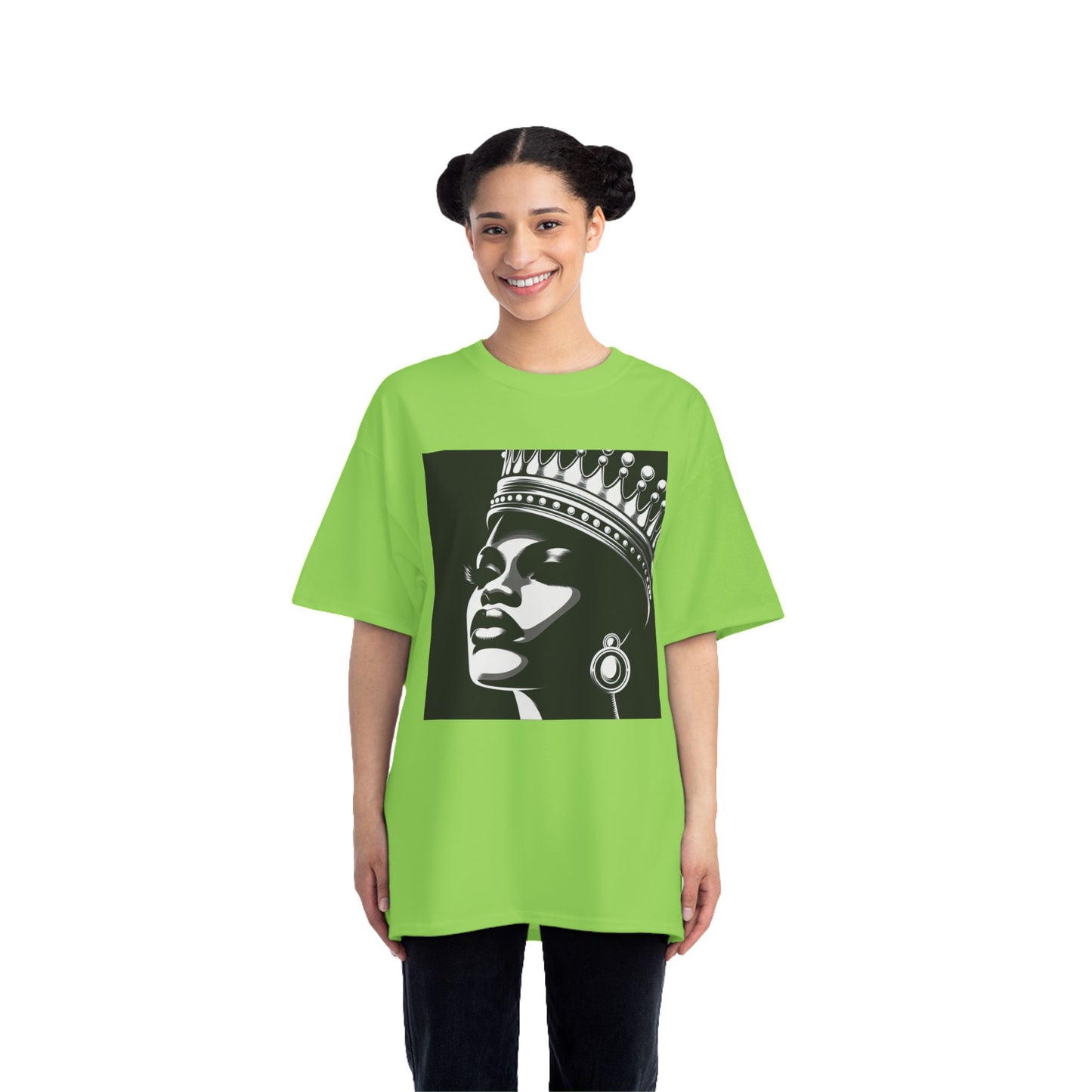 Crowned Beauty T-Shirt, Unisex, Short-Sleeve Tee, Graphic Art Shirt, Queen Vibes Apparel, Unique Gift for Women, Fashion Statement Top