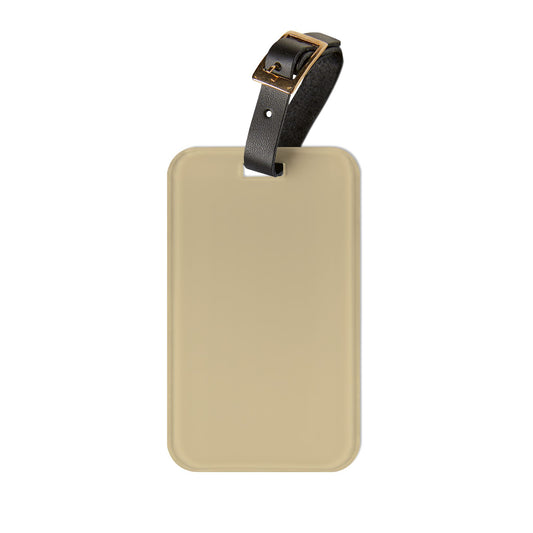 Vanilla Wheat Stylish Luggage Tag for Travelers, Personalized Travel Accessory, Ideal for Vacations, Gift for Jet-setters, Adventure Ready