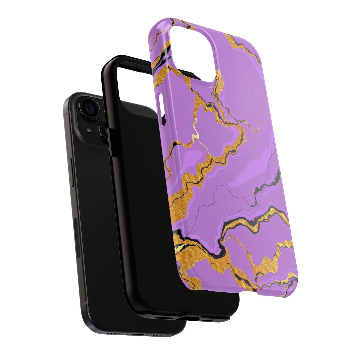 Stylish Tough Phone Cases with Purple Marble Design, Protective Phone Cases, Trendy Phone Accessories, Gift for Her, Unique Phone Cover
