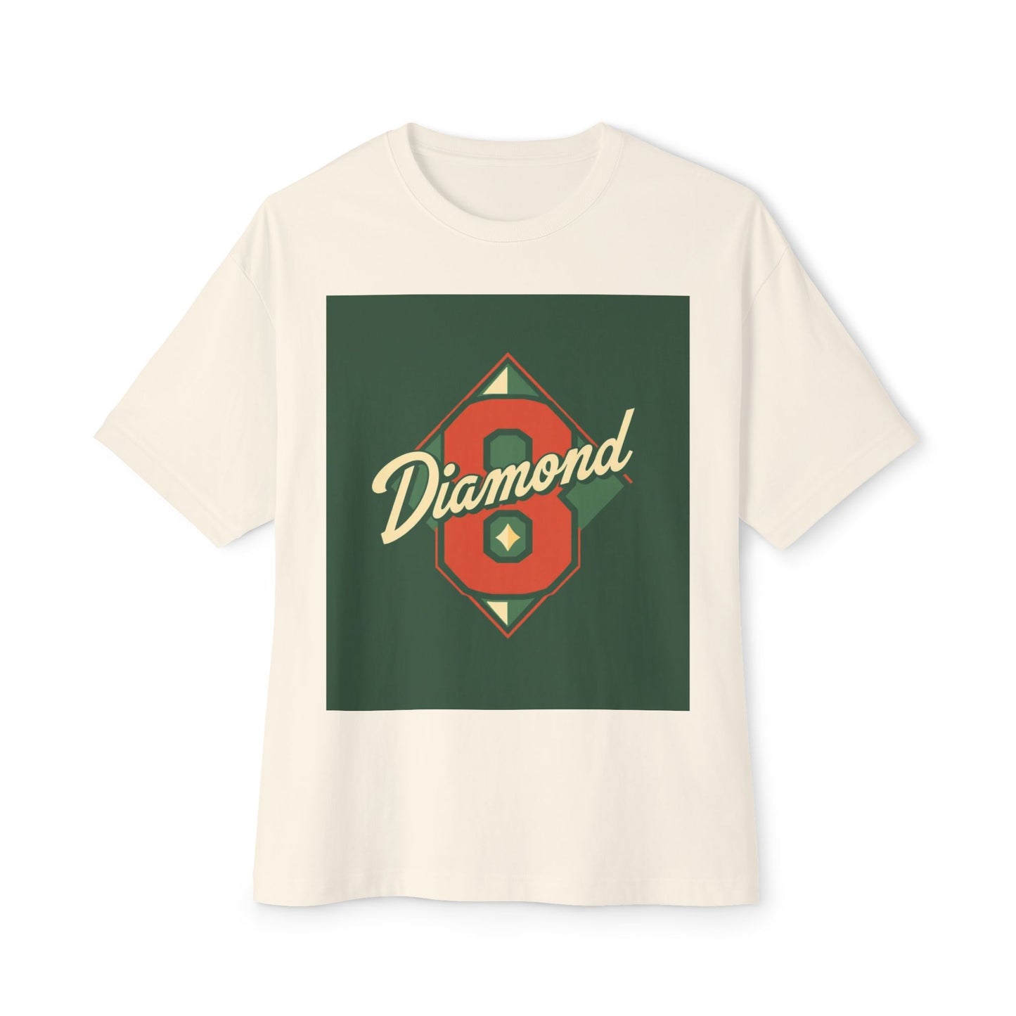 Diamond Oversized Boxy Tee | Casual Streetwear, Gift for Him/Her, 90s Retro Style, Fashion Statement, Unique Graphic Tee - Diamond 8