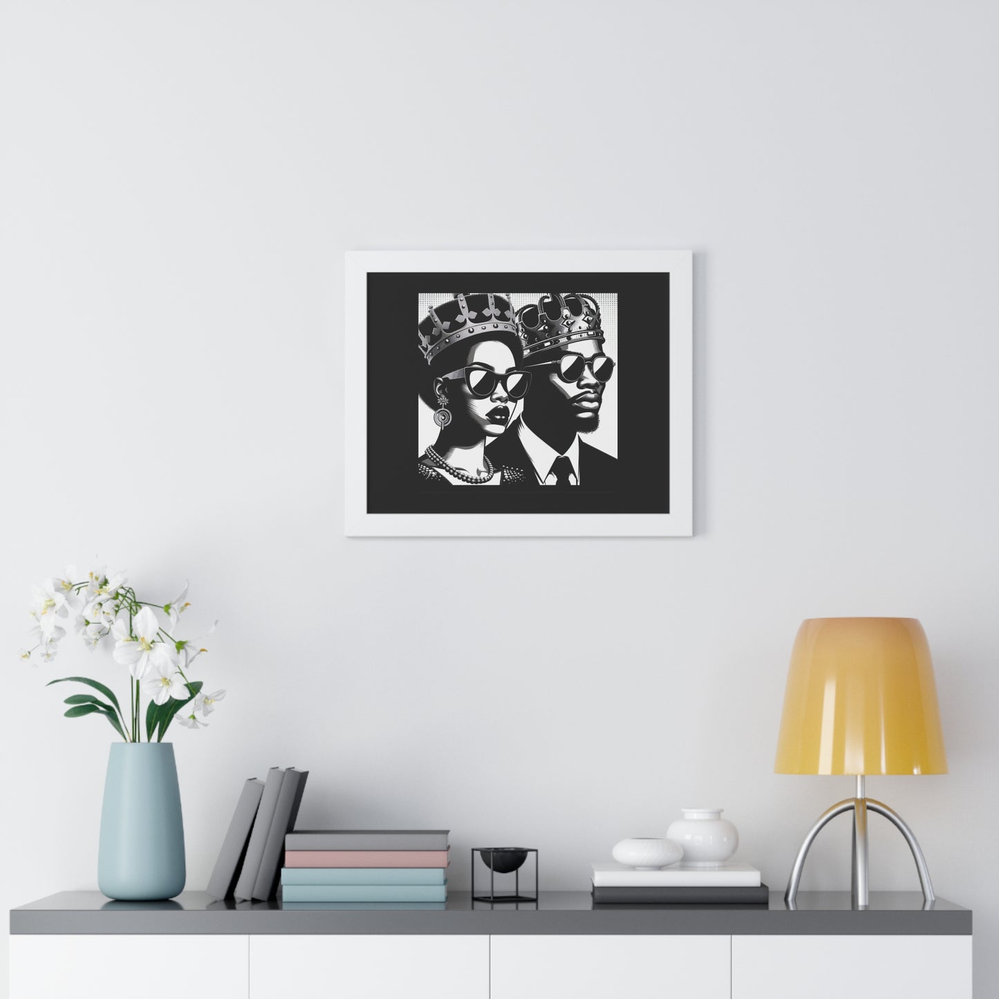 Royalty Framed Poster, Wall Art Decor, Black Culture Art, Modern Home Decor, Unique Gift for Her/Him