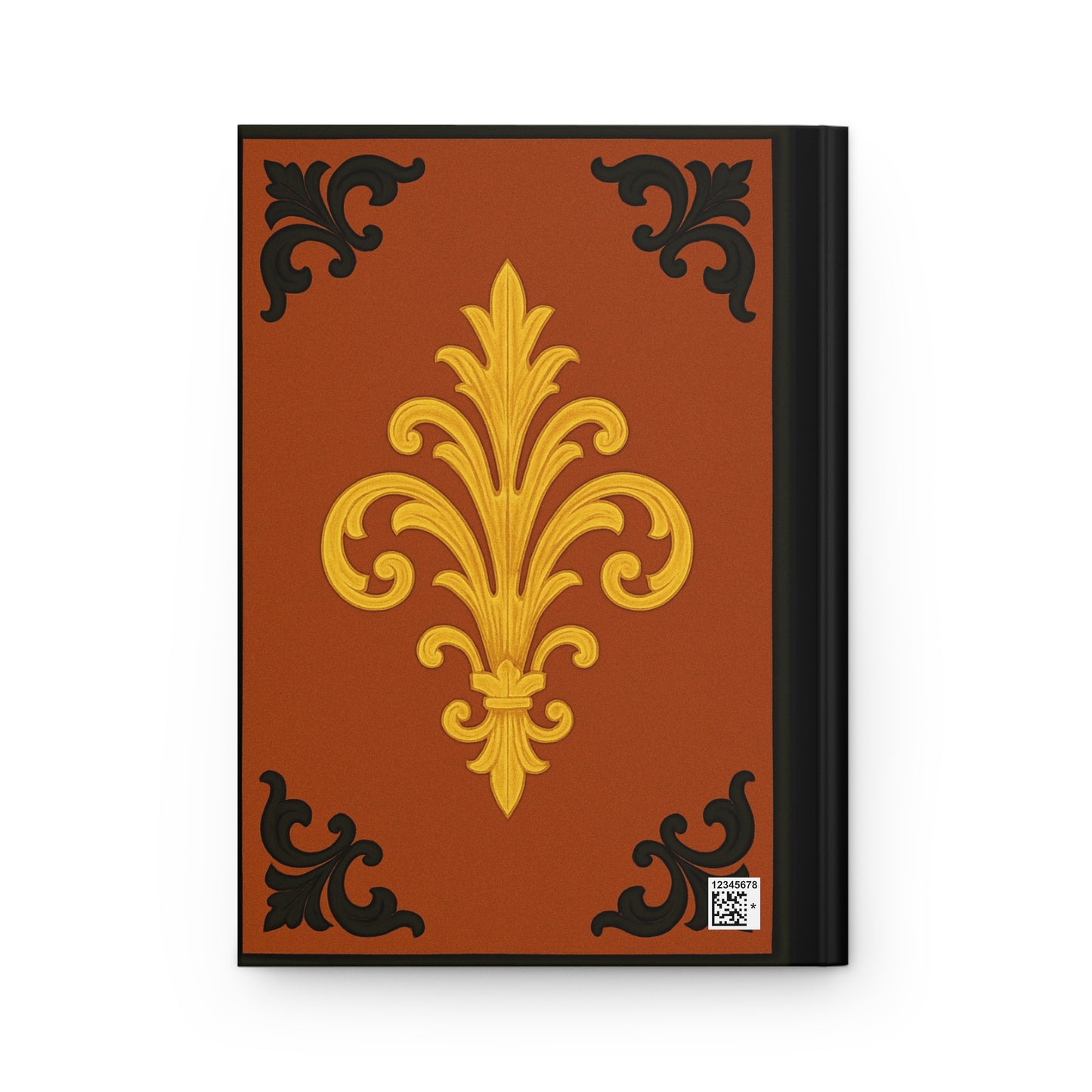 Dusk Terracotta Baroque Hardcover Journal — Vintage Notebook
