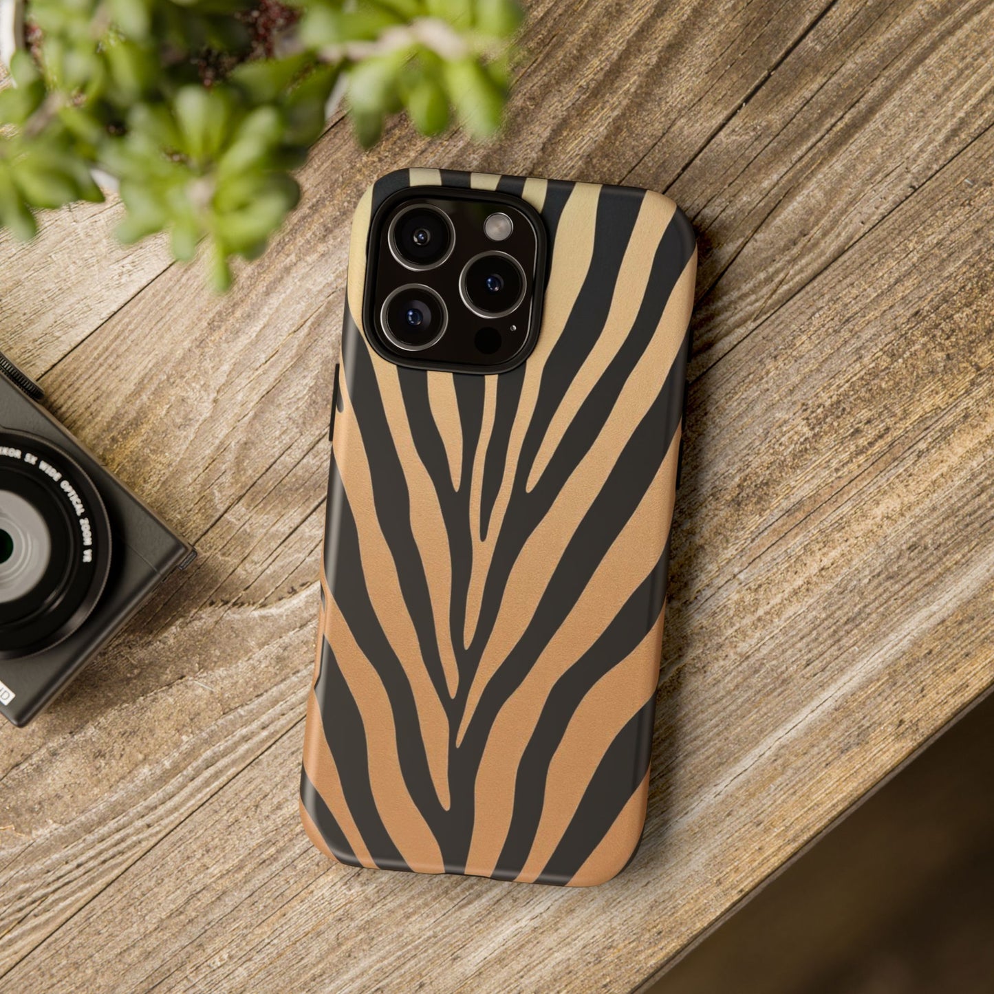 Zebra Print Tough Phone Case