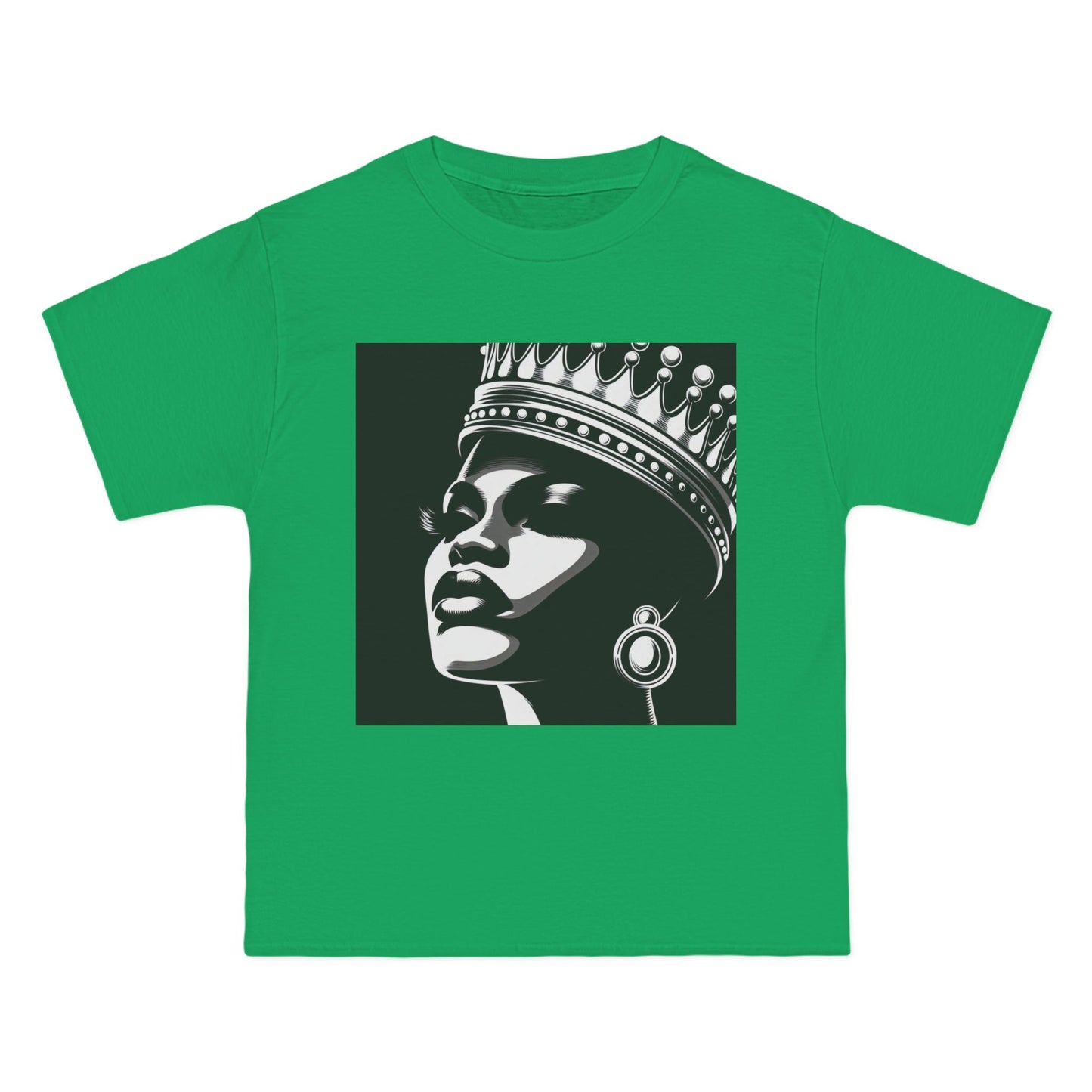 Crowned Beauty T-Shirt, Unisex, Short-Sleeve Tee, Graphic Art Shirt, Queen Vibes Apparel, Unique Gift for Women, Fashion Statement Top