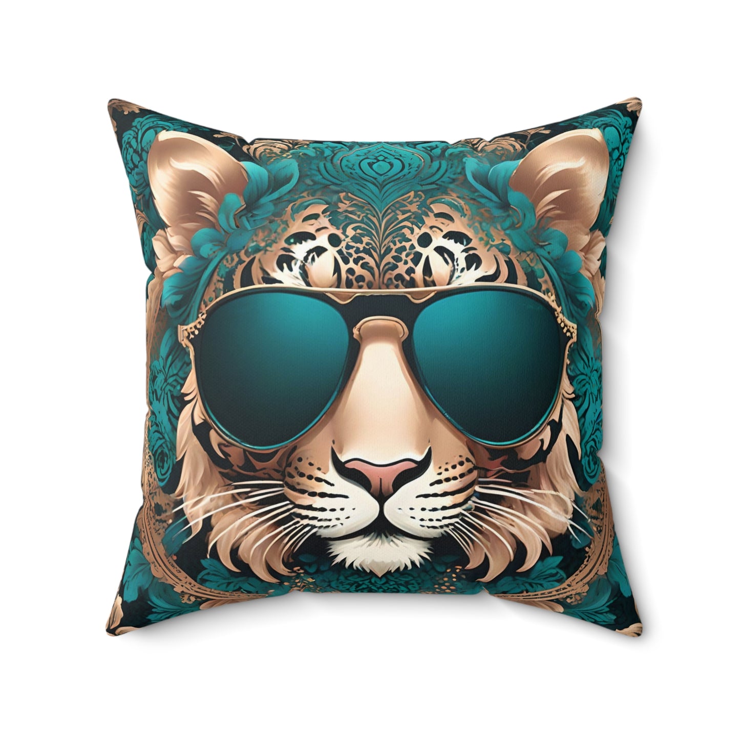 Trendy Tiger Print Decorative Pillow - Stylish Home Accent