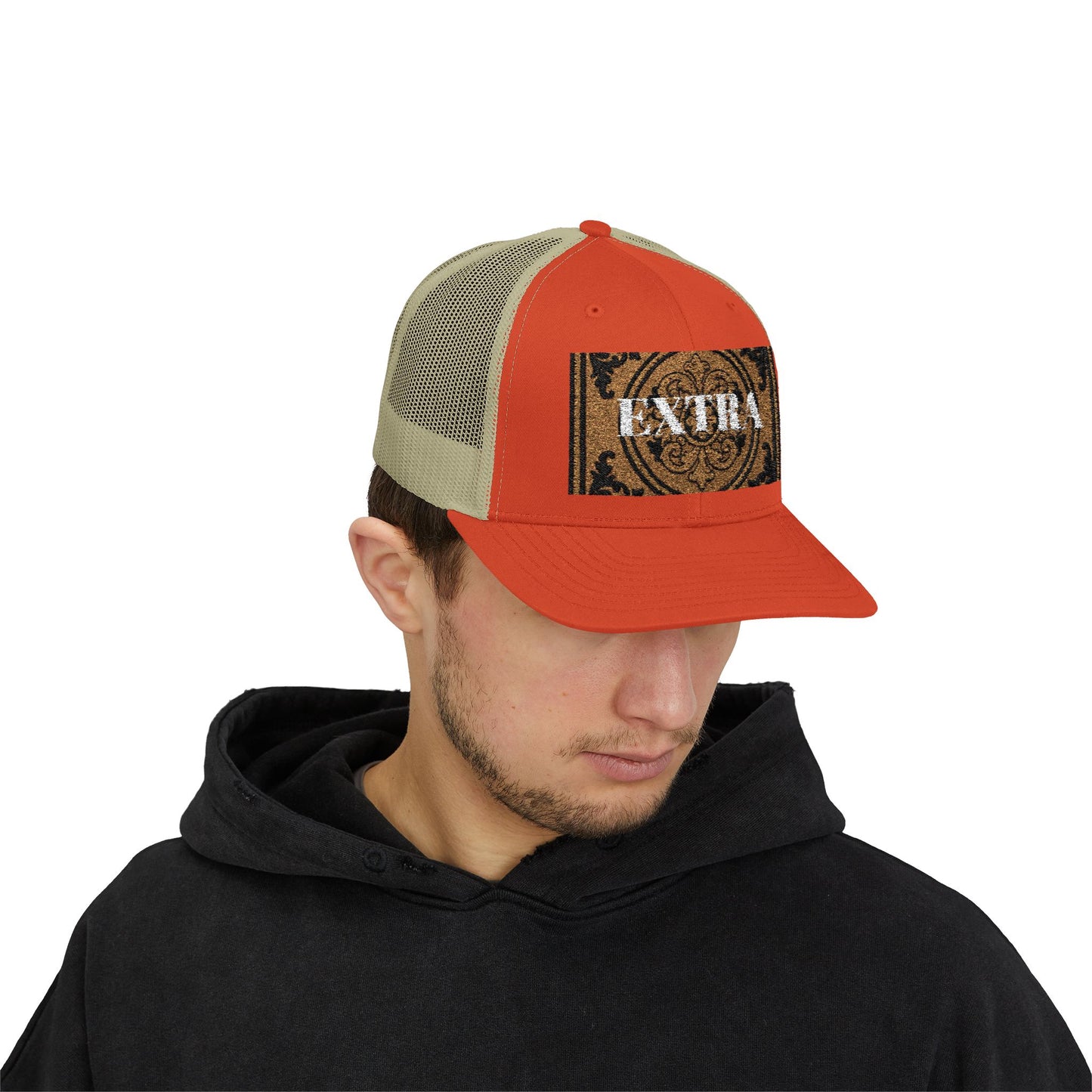 Stylish Extra Baroque Trucker Cap with Vintage Design - Perfect for Casual Outings, Summer Festivals, and Gift Giving, Fashion Hat, Trendy Headwear