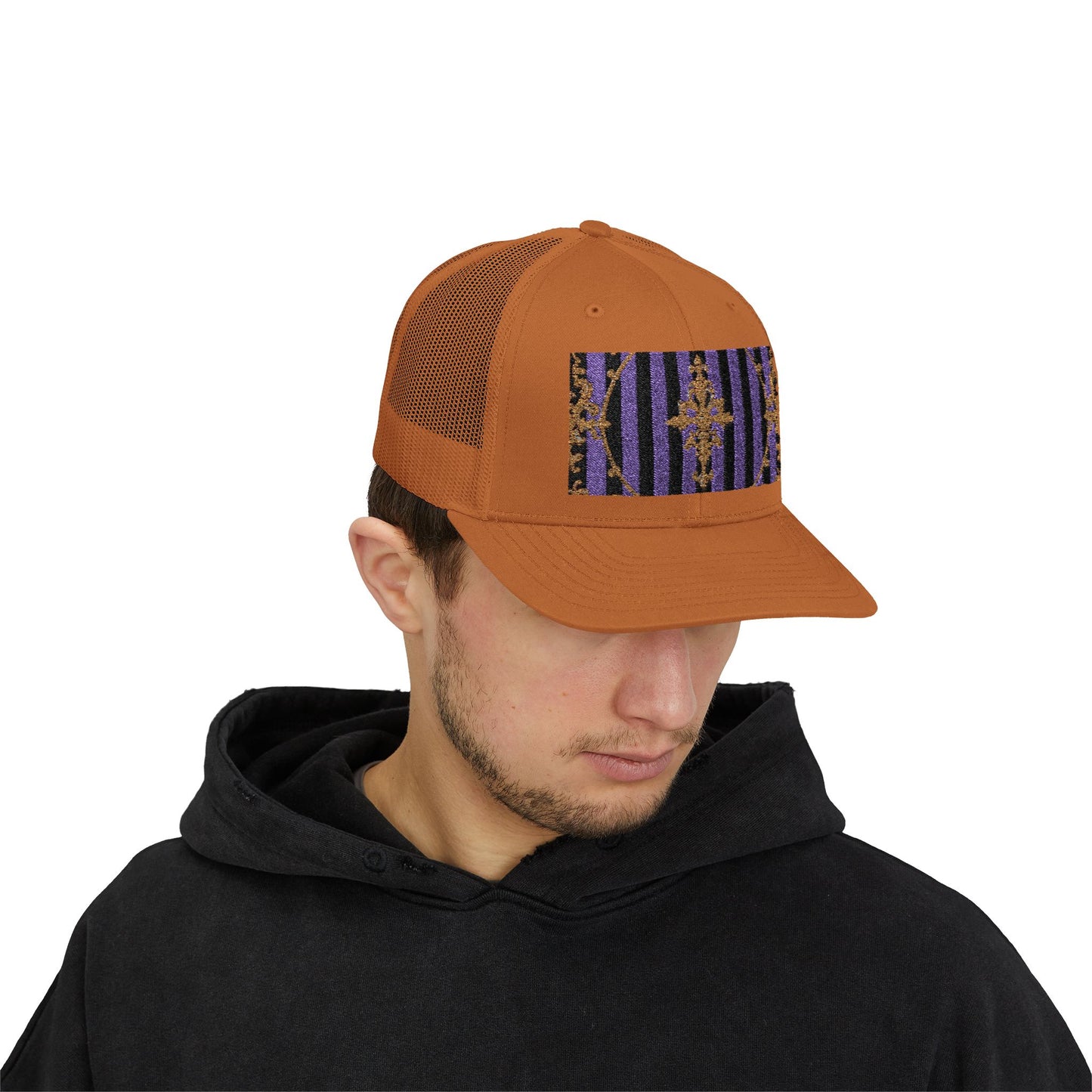 Stylish Baroque Vintage-Inspired Snapback Trucker Cap, Hipster Cap, Festival Headwear, Unique Gift for Fashion Lovers