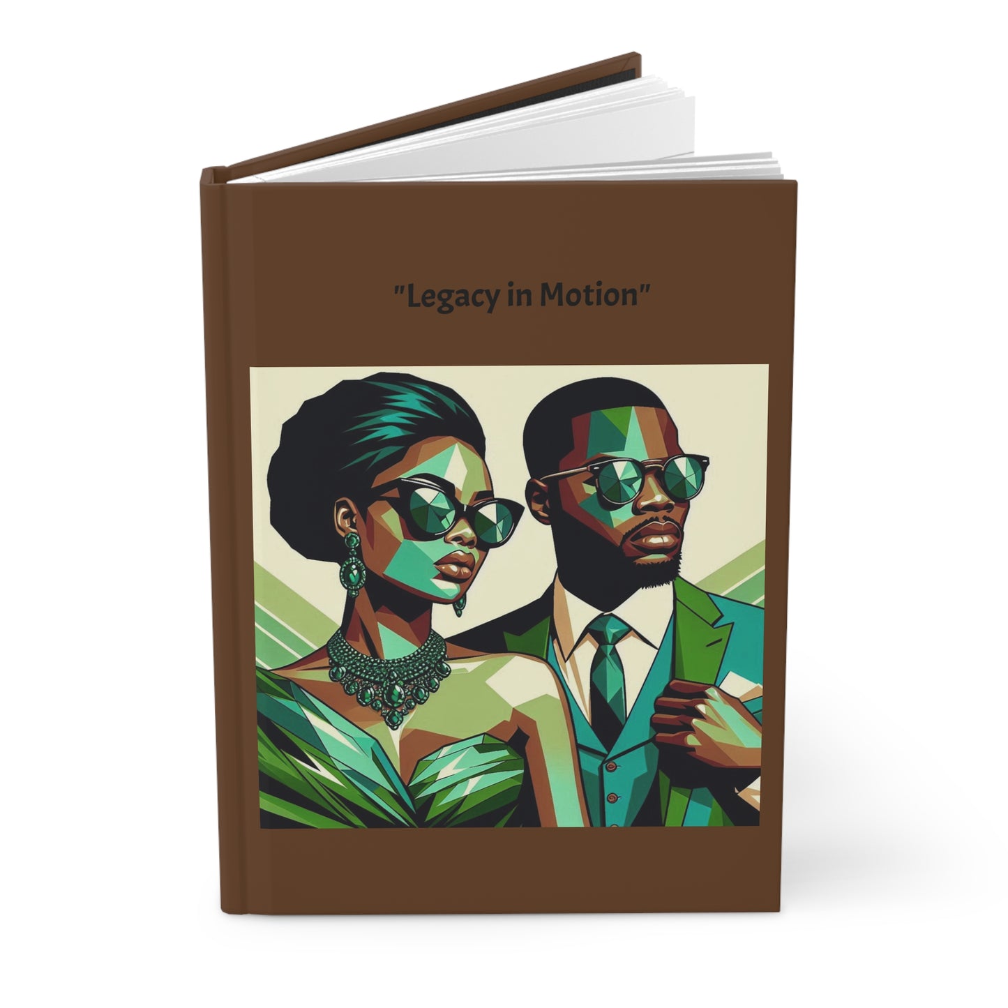 Elegant Hardcover Journal - Stylish Writing Notebook - "Legacy in Motion" Design
